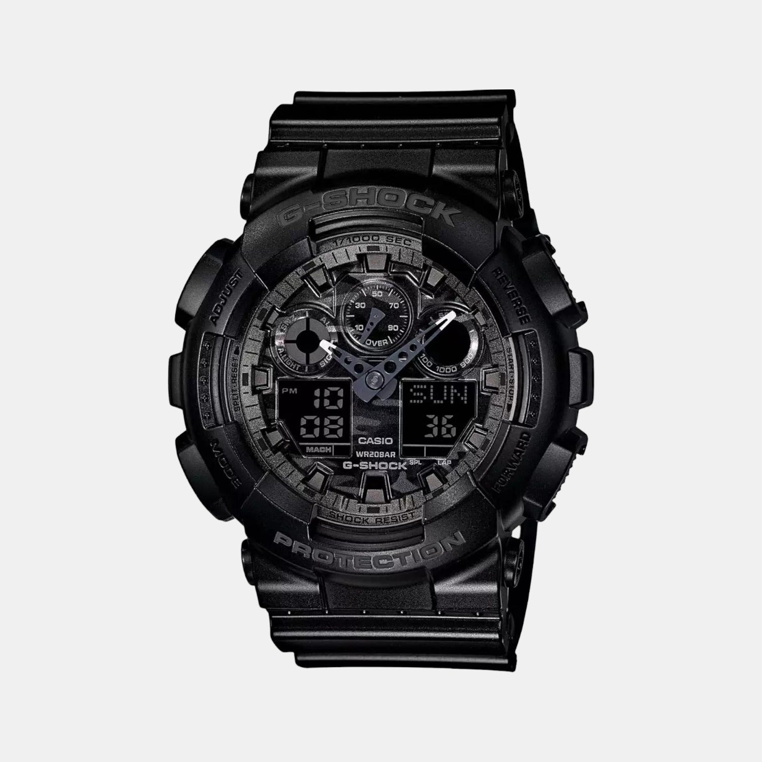 Casio G-Shock Men Quartz Black Dial Analog-Digital Resin Watch G520