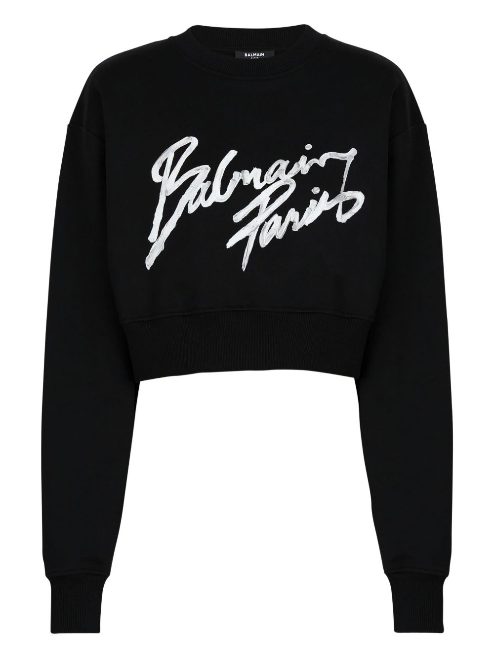 Balmain Logo cropped sweatshirt – Organic Cotton 100%