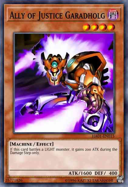 Yu-Gi-Oh! Ally of Justice Garadholg - HA01-EN015 - Super Rare - Unlimited