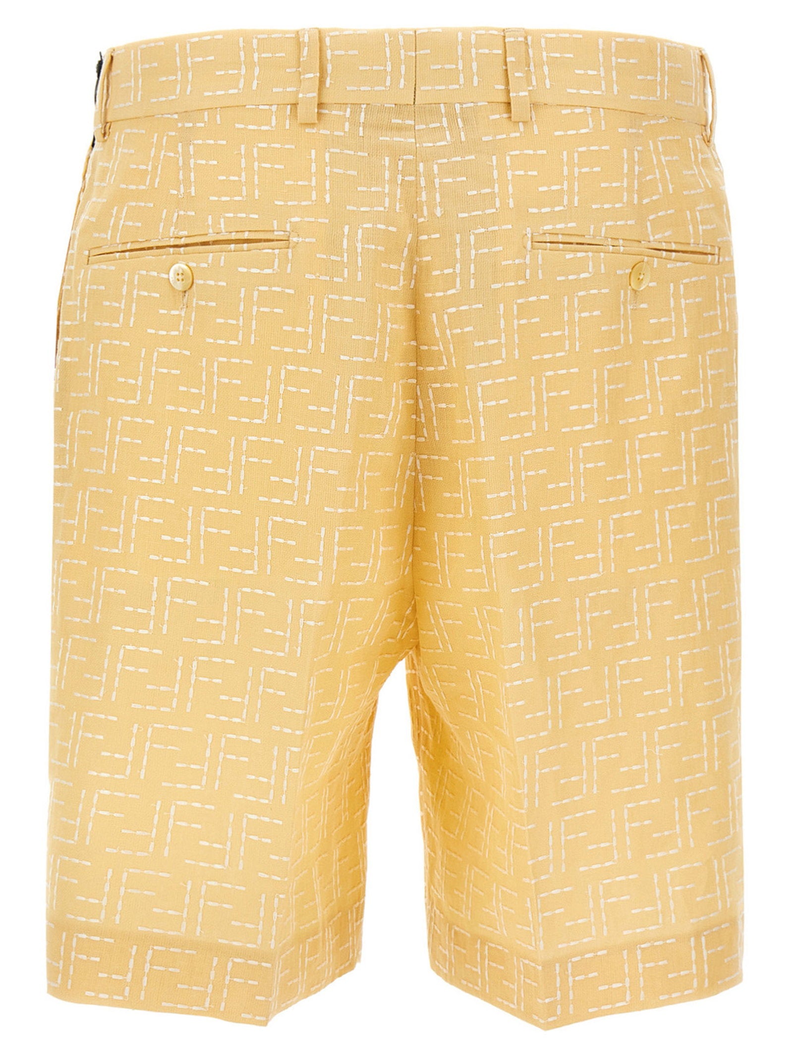 Fendi Bermuda Jacquard Ff – 83% linen, 17% cotton - view 2