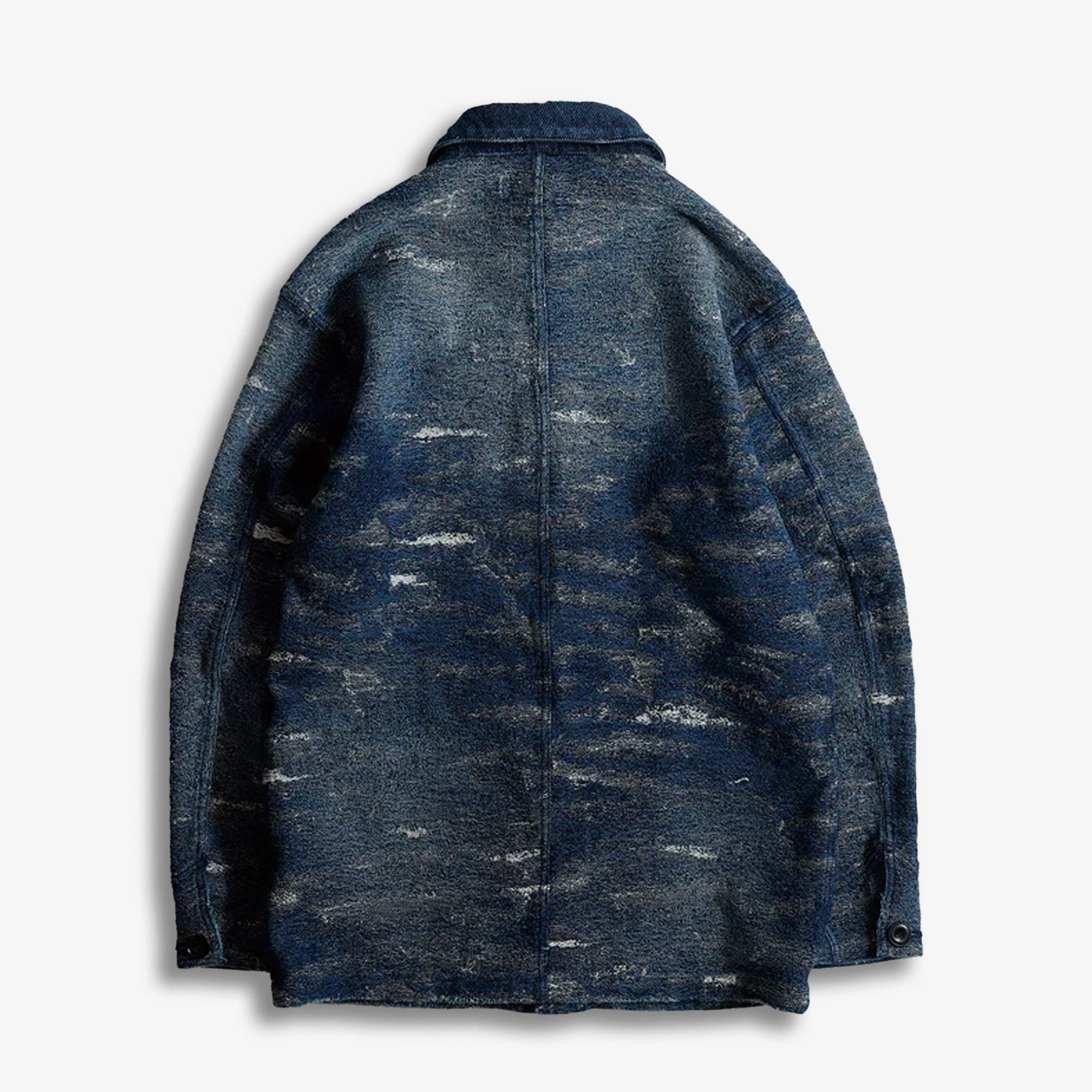 Fdmtl | Jacquard Denim Coverall 5yr Wash { Indigo - view 2