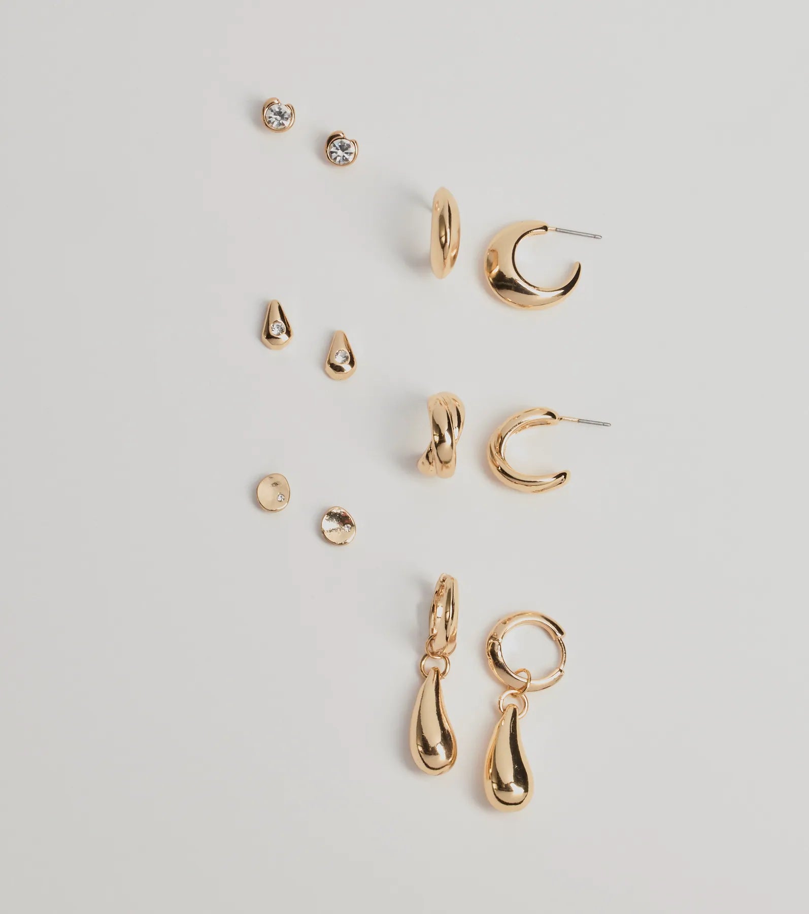 Windsor Glam Vibes Only Six-Pack Earrings Set