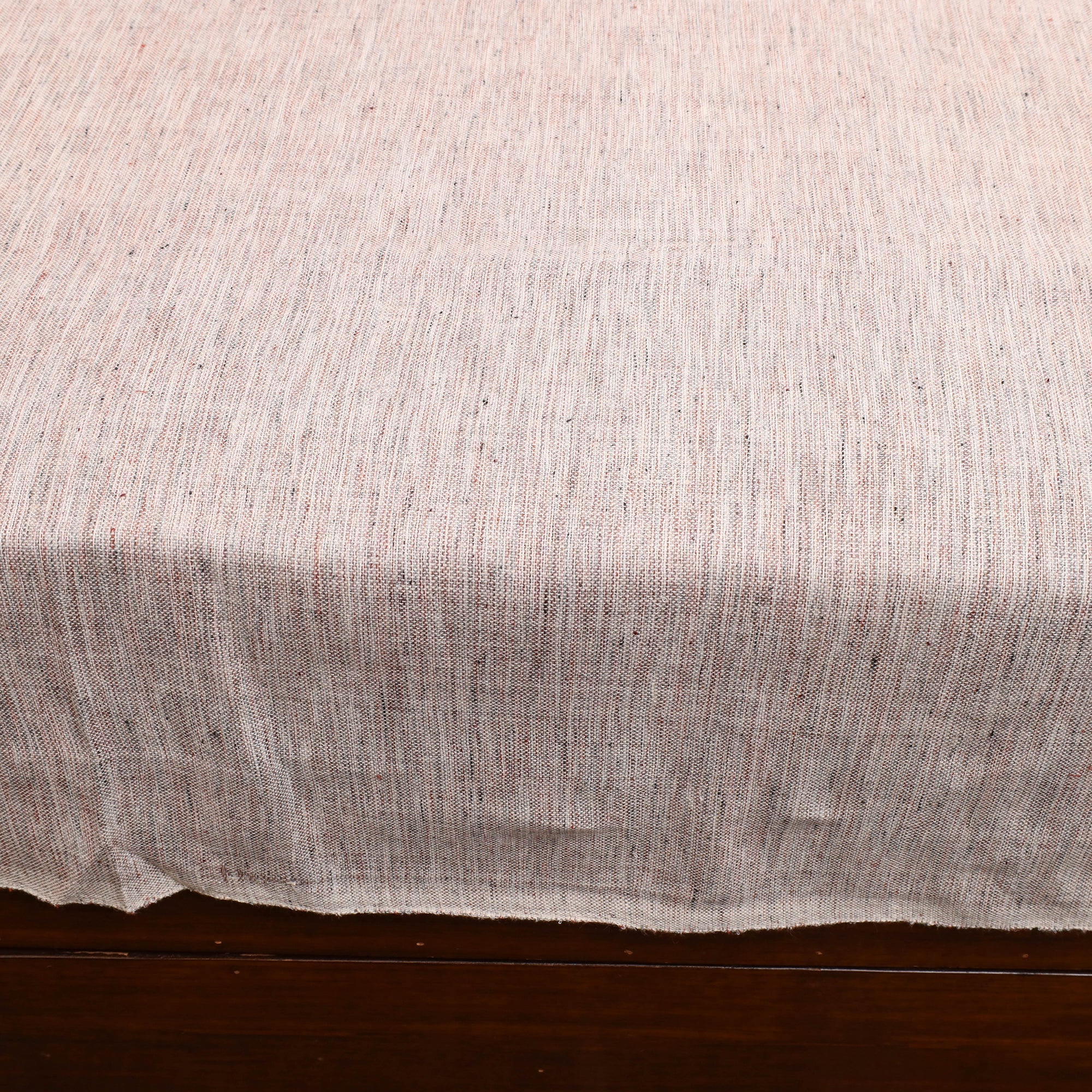 GWALIOR HANDLOOMS Beige - Plain Cotton Double Handloom Bed Cover (98 x 90 in) 30 - view 4