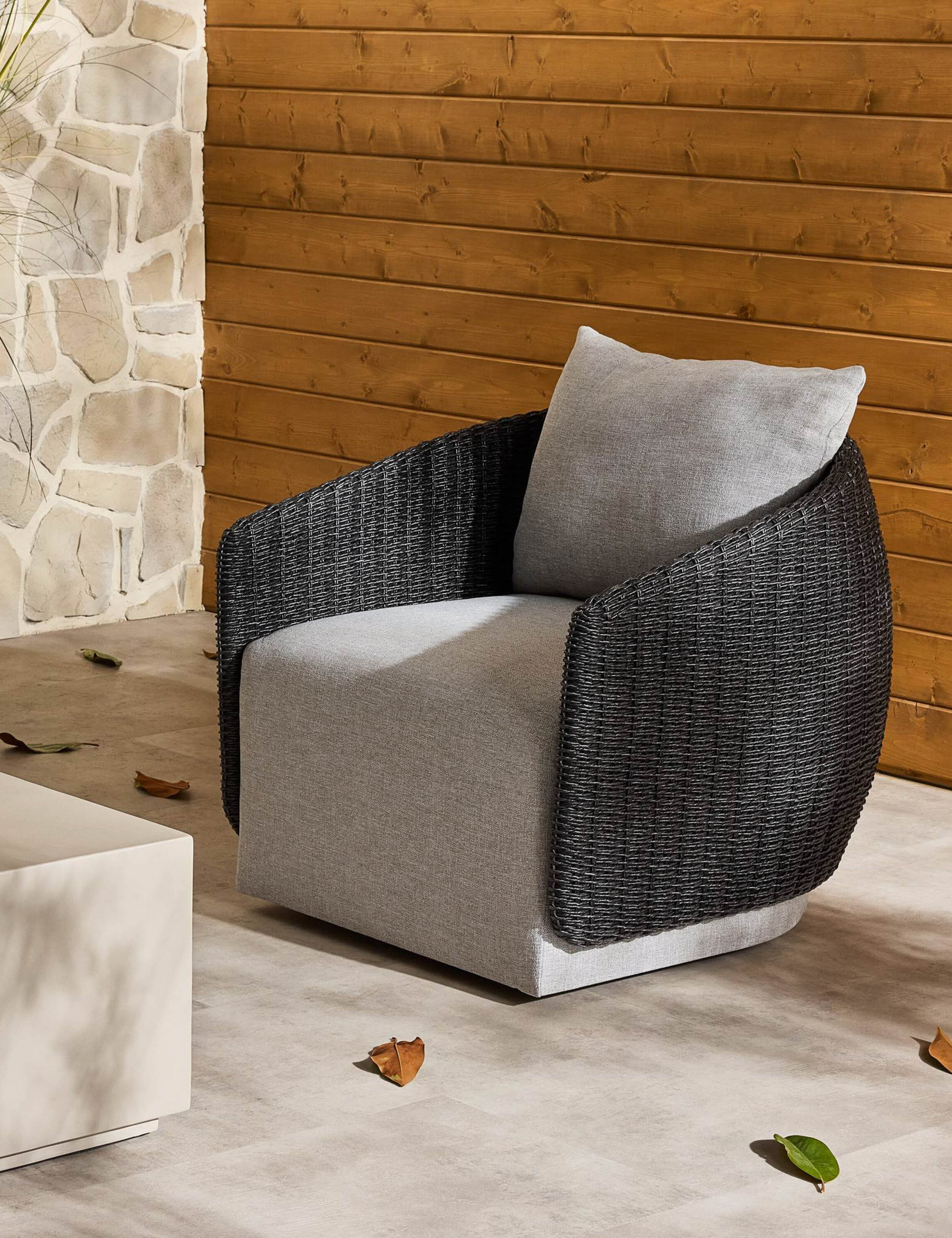 Lulu and Georgia Tennille Indoor / Outdoor Swivel Chair - view 12