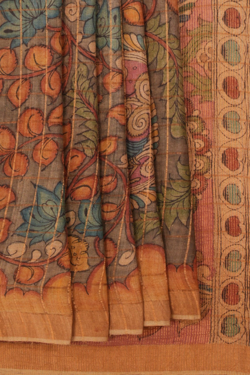 Kalanjali Kalamkari Hand-Painted Saree – Women's