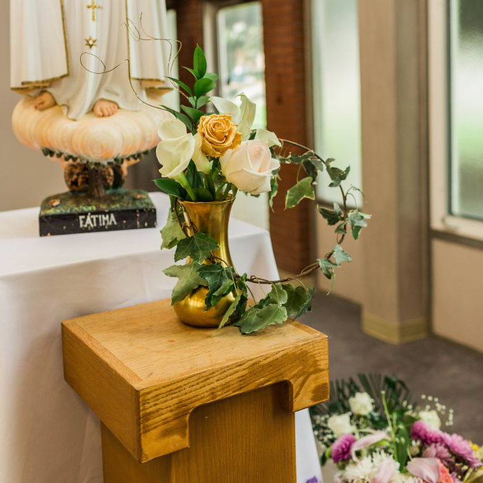 fiftyflowers.com Blush and White Chapel Wedding - view 2