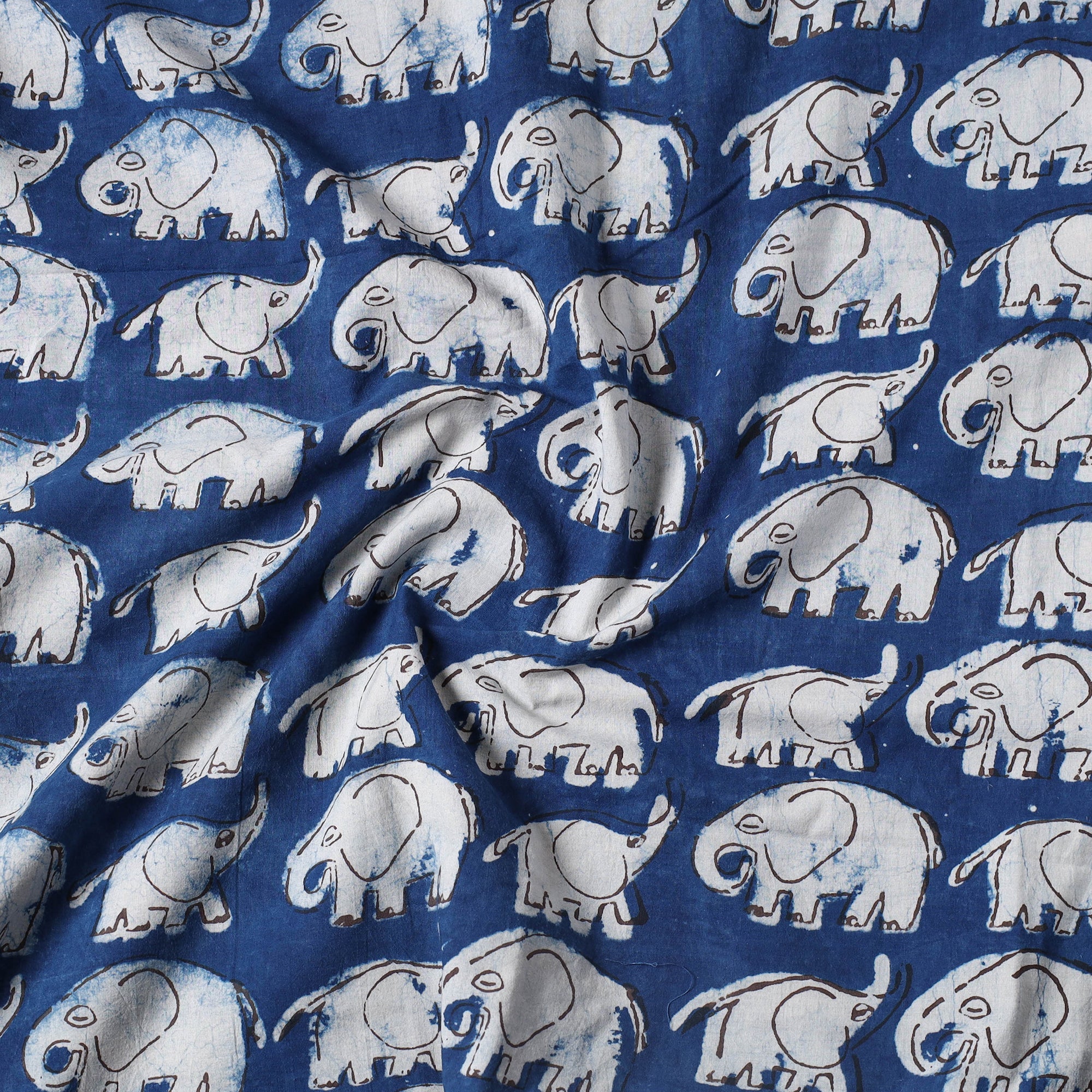 BINDAAS UNLIMITED Bindaas Block Printed Cotton Precut Fabric (1.45 meter) 08 - view 2