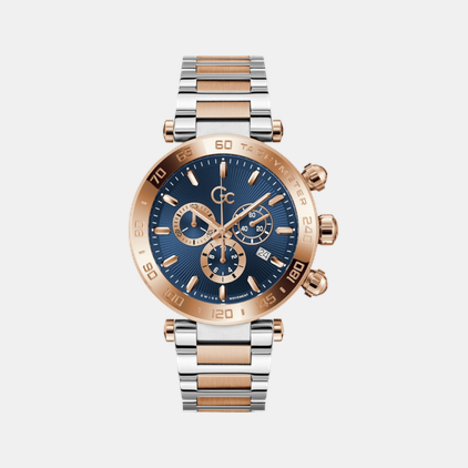 GC Dress Men Quartz Blue Dial Chronograph Stainless Steel Watch Z50002G7MF
