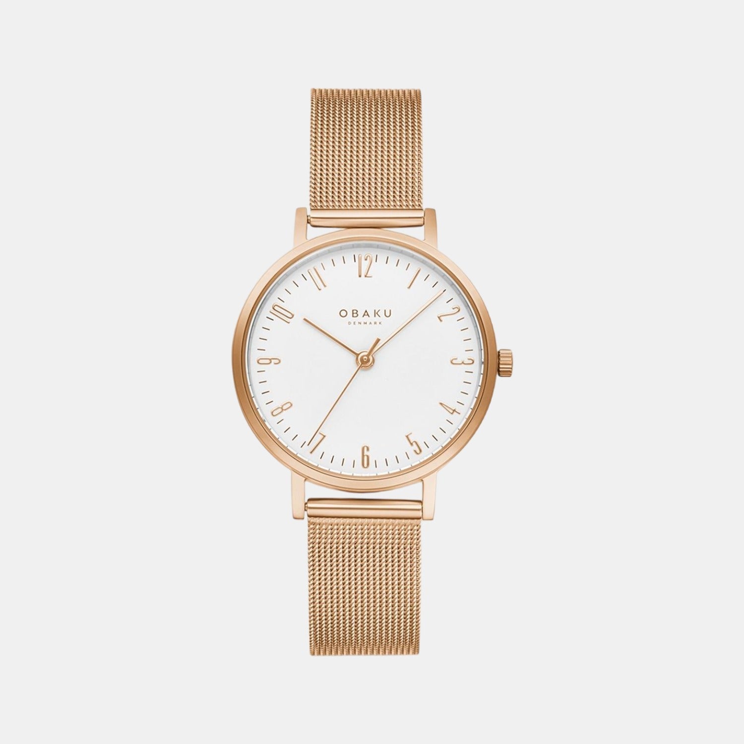 Obaku Brink Women Quartz White Dial Analog Stainless Steel Watch V248LXVIMV