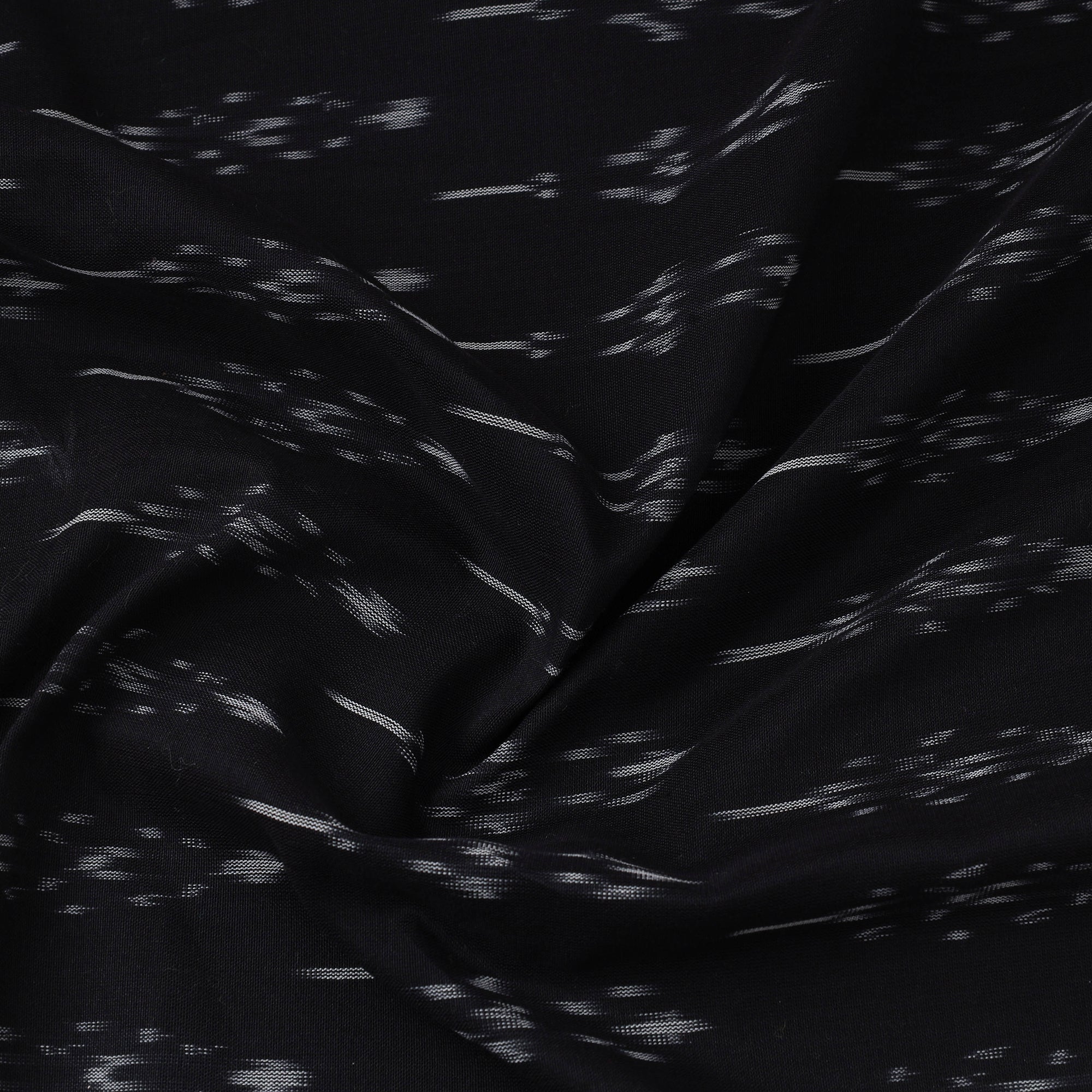 SOUTH KARGHA Black - Mercerised Cotton Pochampally Ikat Fabric 16 - view 3
