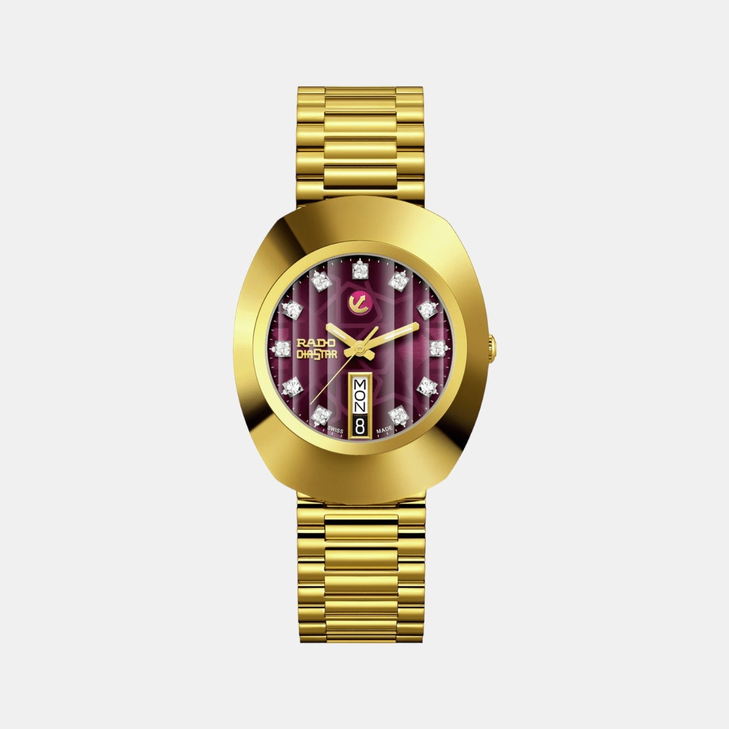 Rado Diastar Men Automatic Purple Dial Analog Stainless Steel Watch R12413573