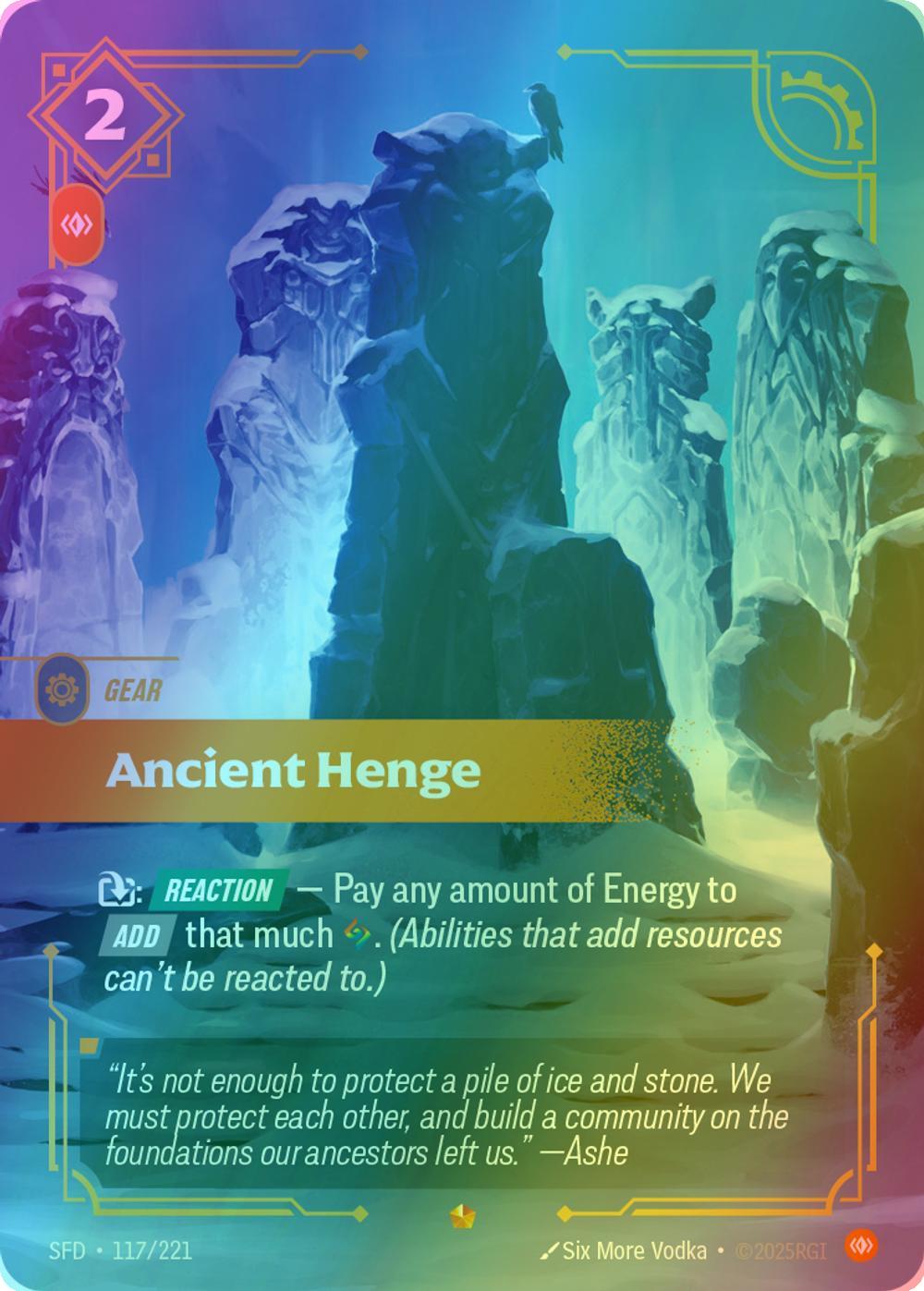 221 spiritforged foil – Riftbound Ancient Henge - 117/221 [Spiritforged] [Foil]
