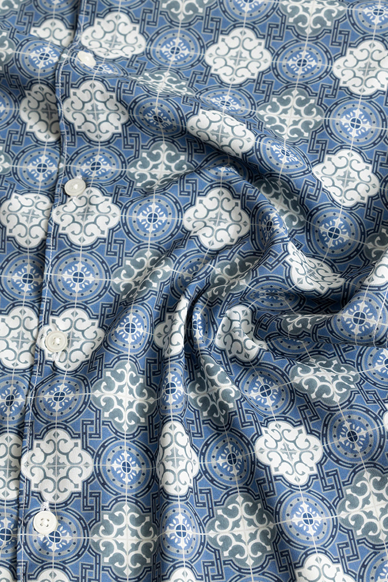 SNITCH Element Motif Blue Shirt - view 8