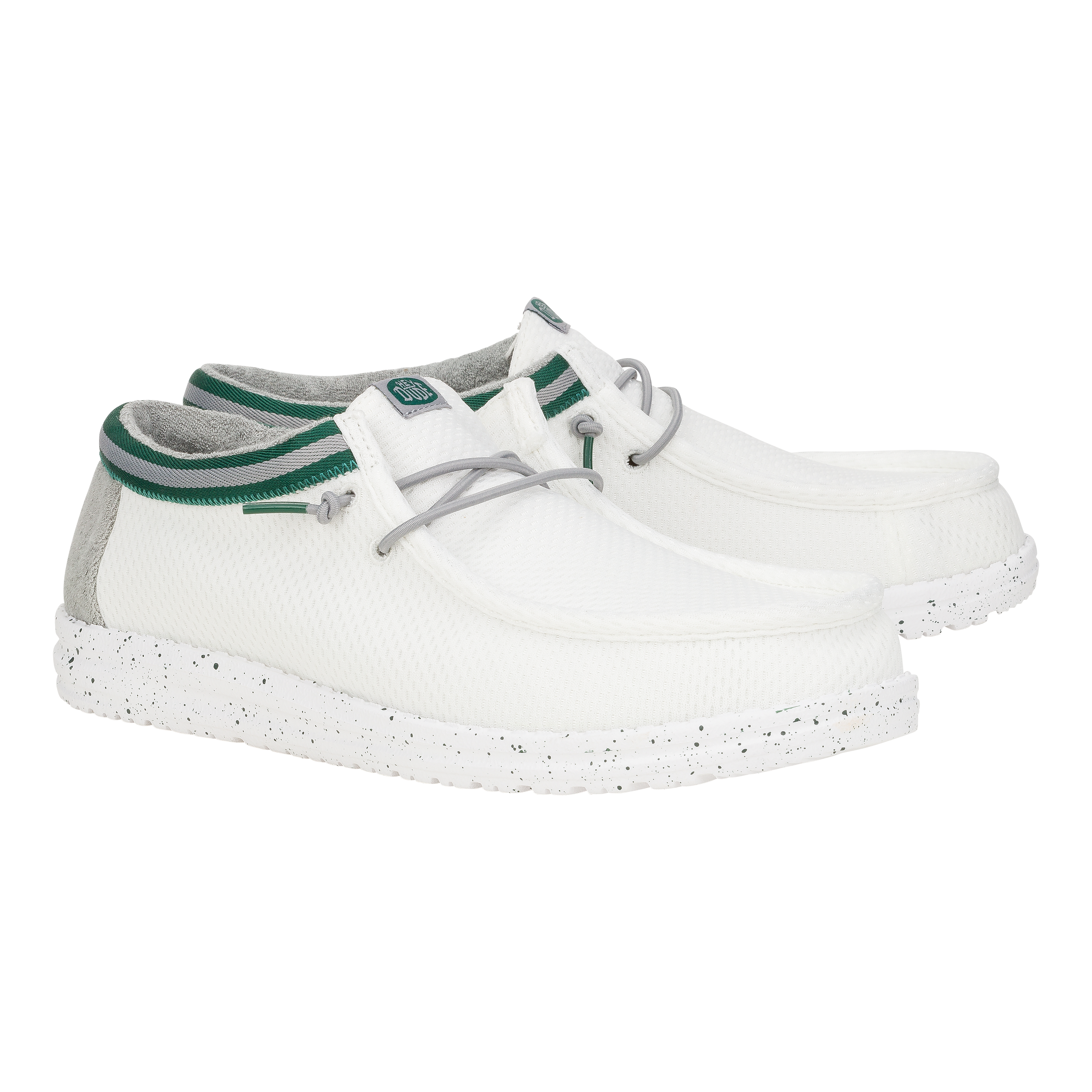 HEYDUDE shoes Wally Varsity Jersey - White Green - view 2