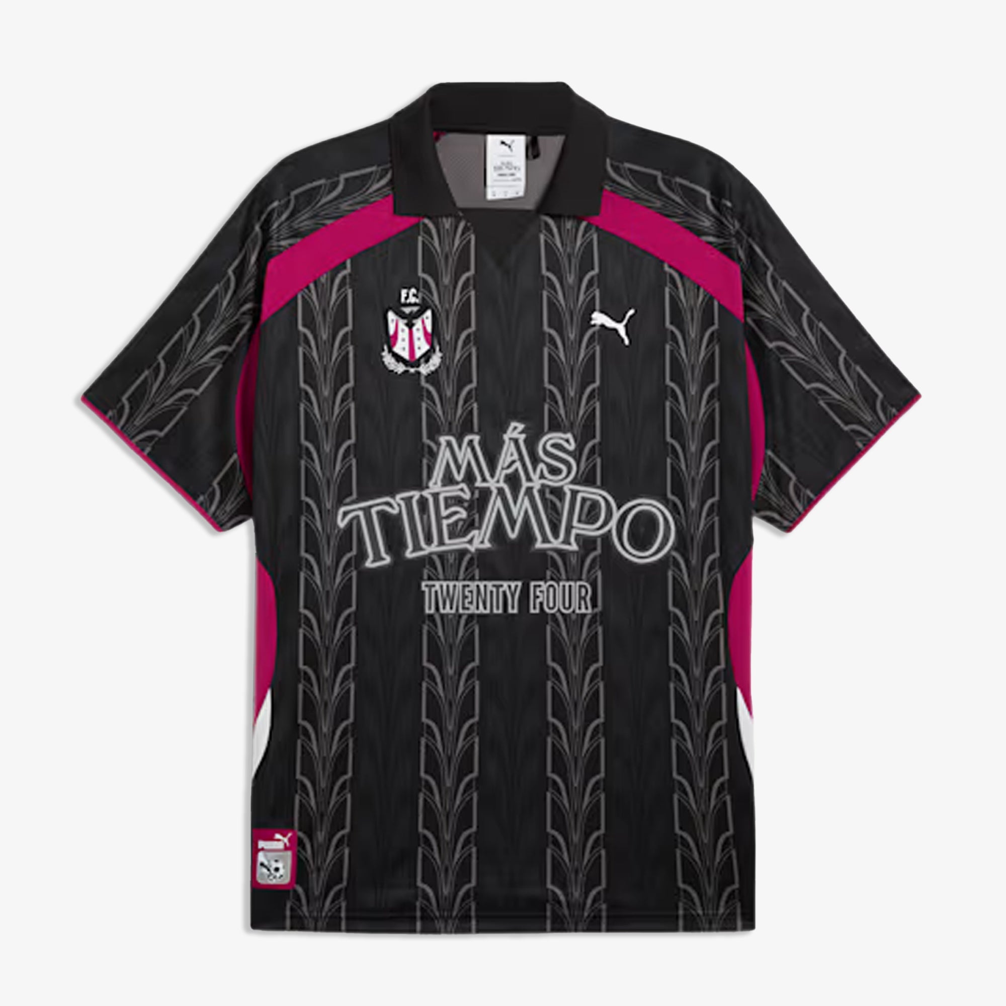 Puma | X Mas Tiempo Relaxed Fit Jersey { Black/pink - view 6