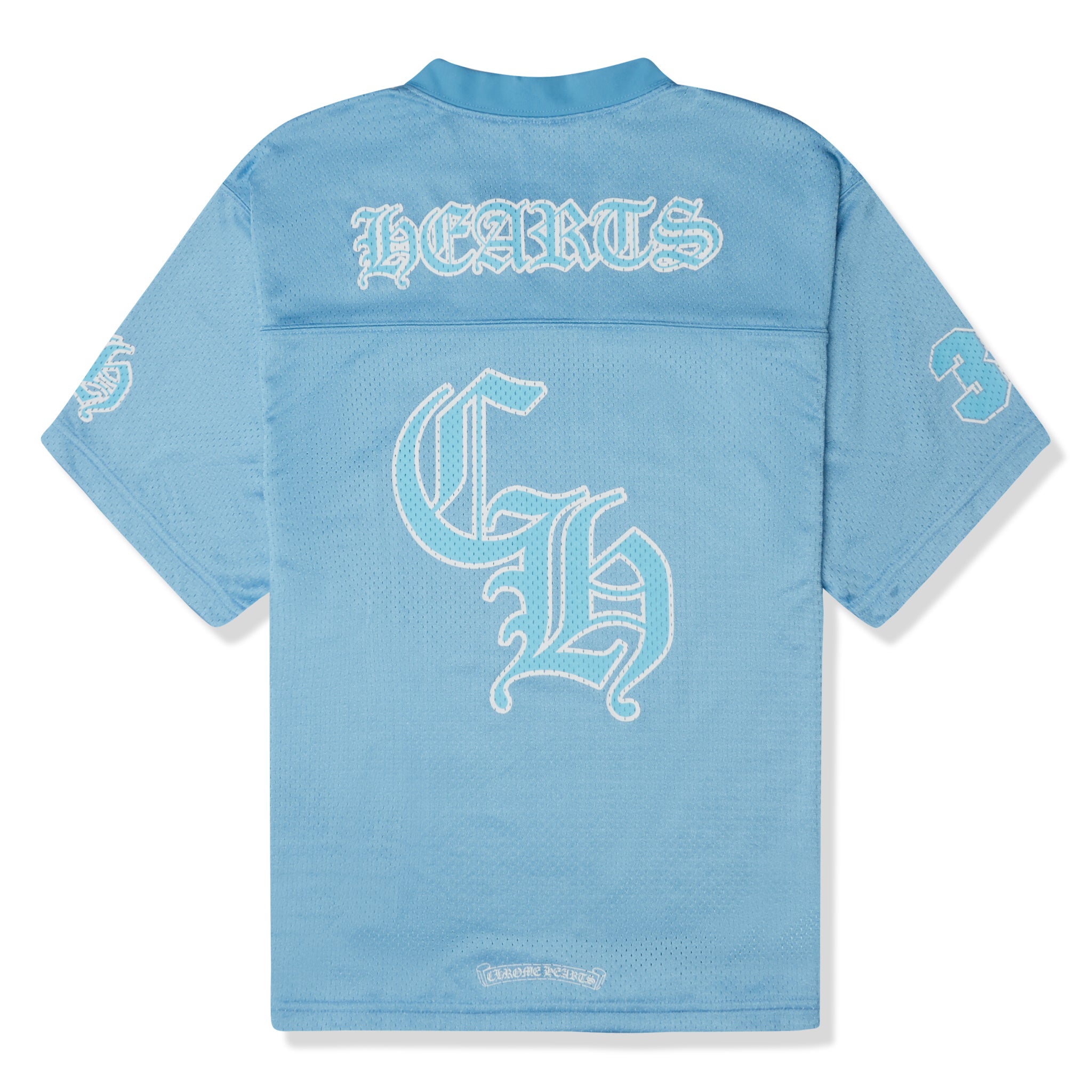 Chrome Hearts Stadium Mesh Short Sleeve Blue Jersey - view 2
