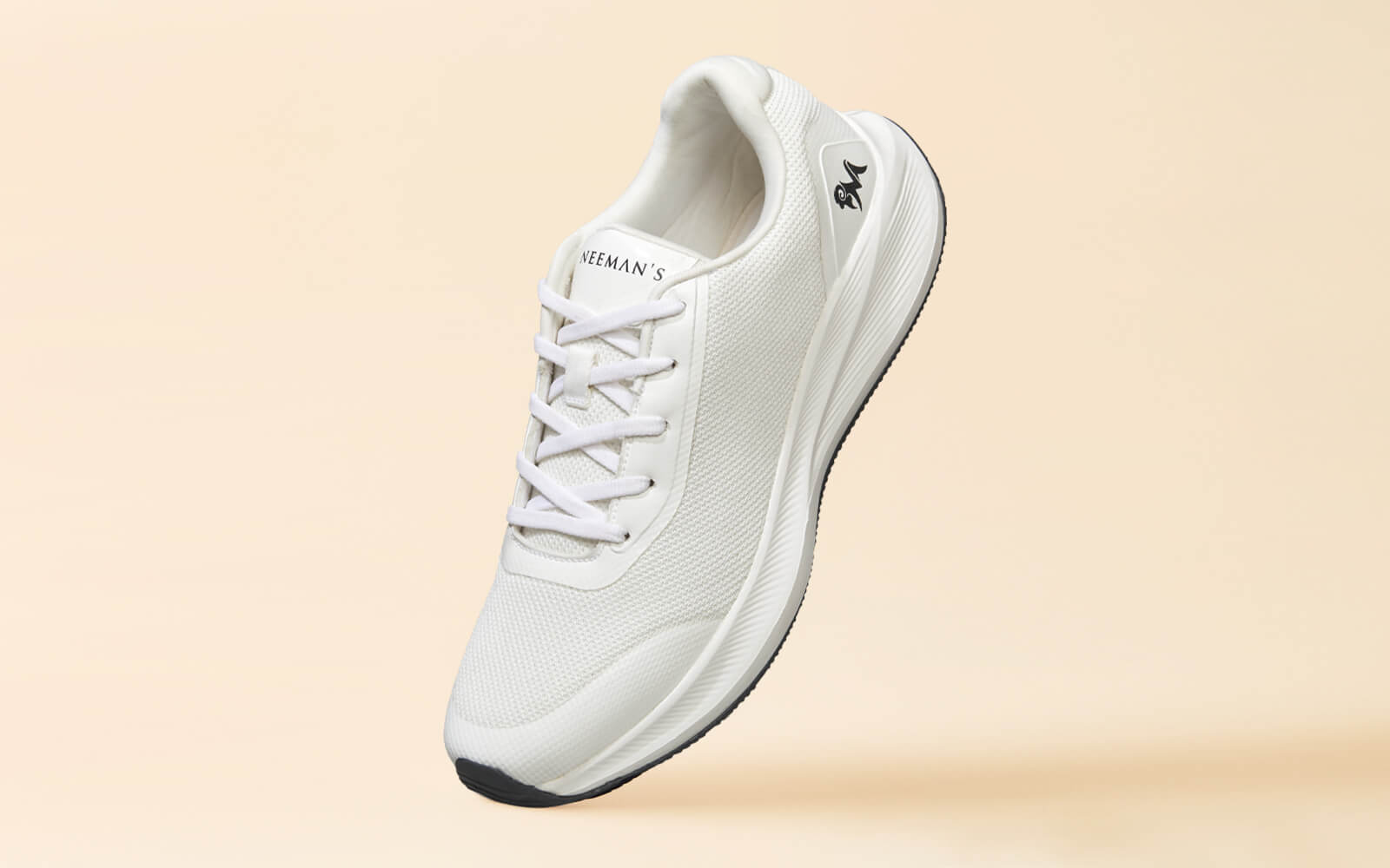 Neeman's Casual Trainers : Classic Ivory - view 3