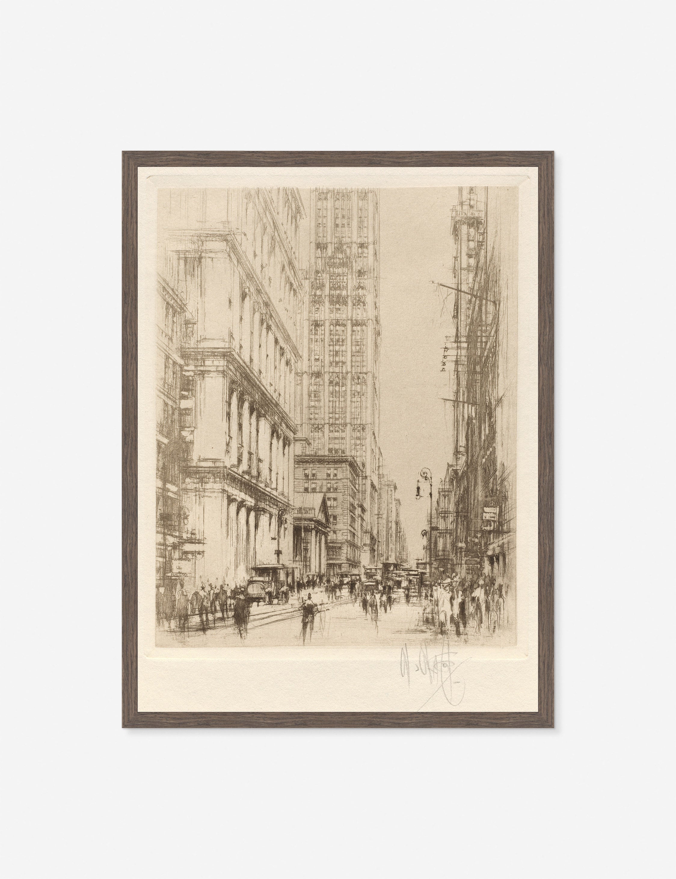 Lulu and Georgia Lower Broadway, Downtown New York Print by William Walcot - view 2