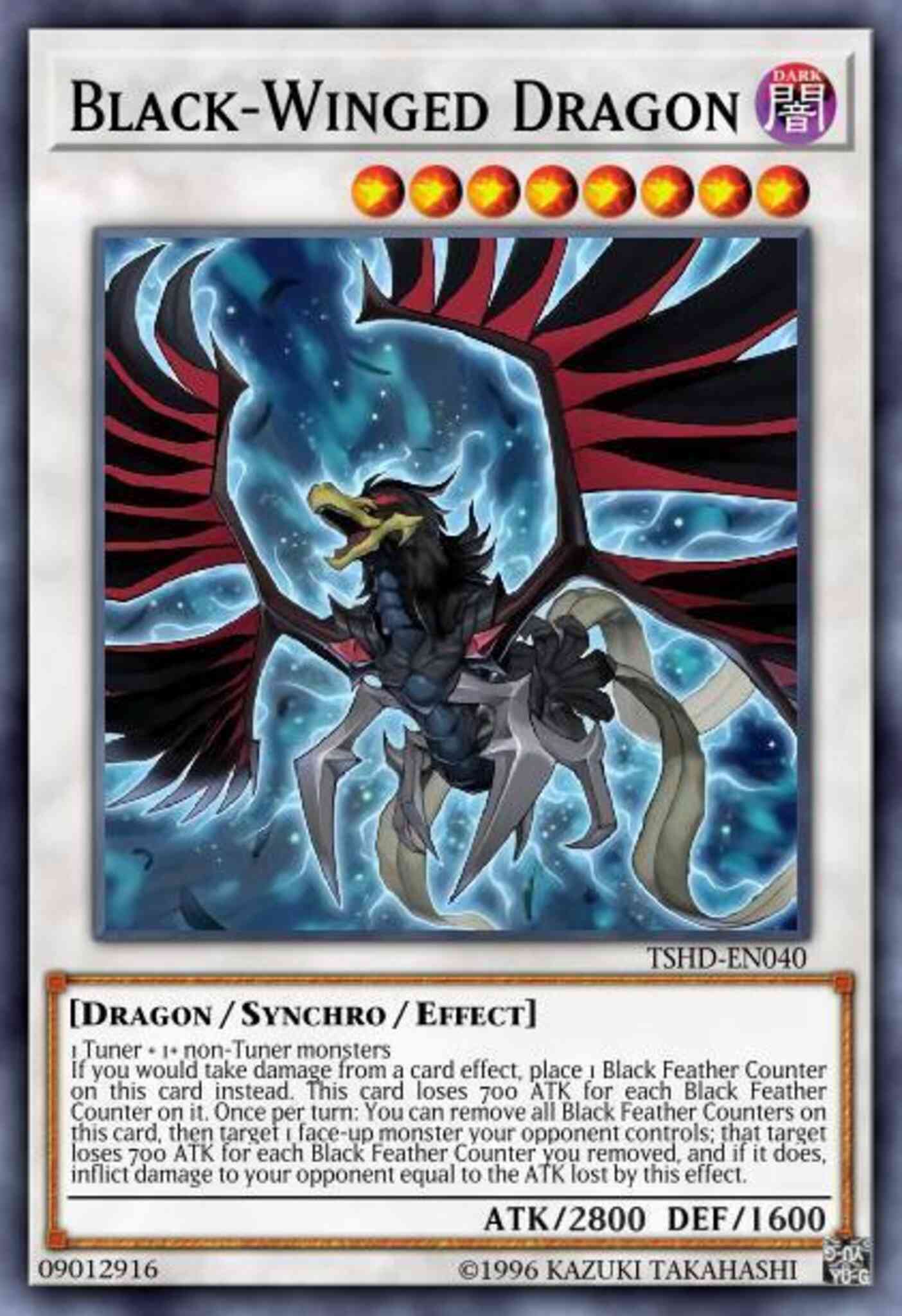 Yu-Gi-Oh! Black-Winged Dragon - TSHD-EN040 - Ultra Rare - Unlimited