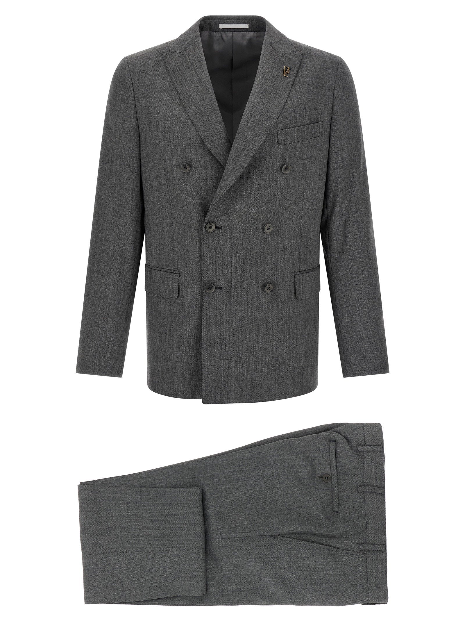 Pal Zileri Double-breasted Wool Dress – 100% wool
