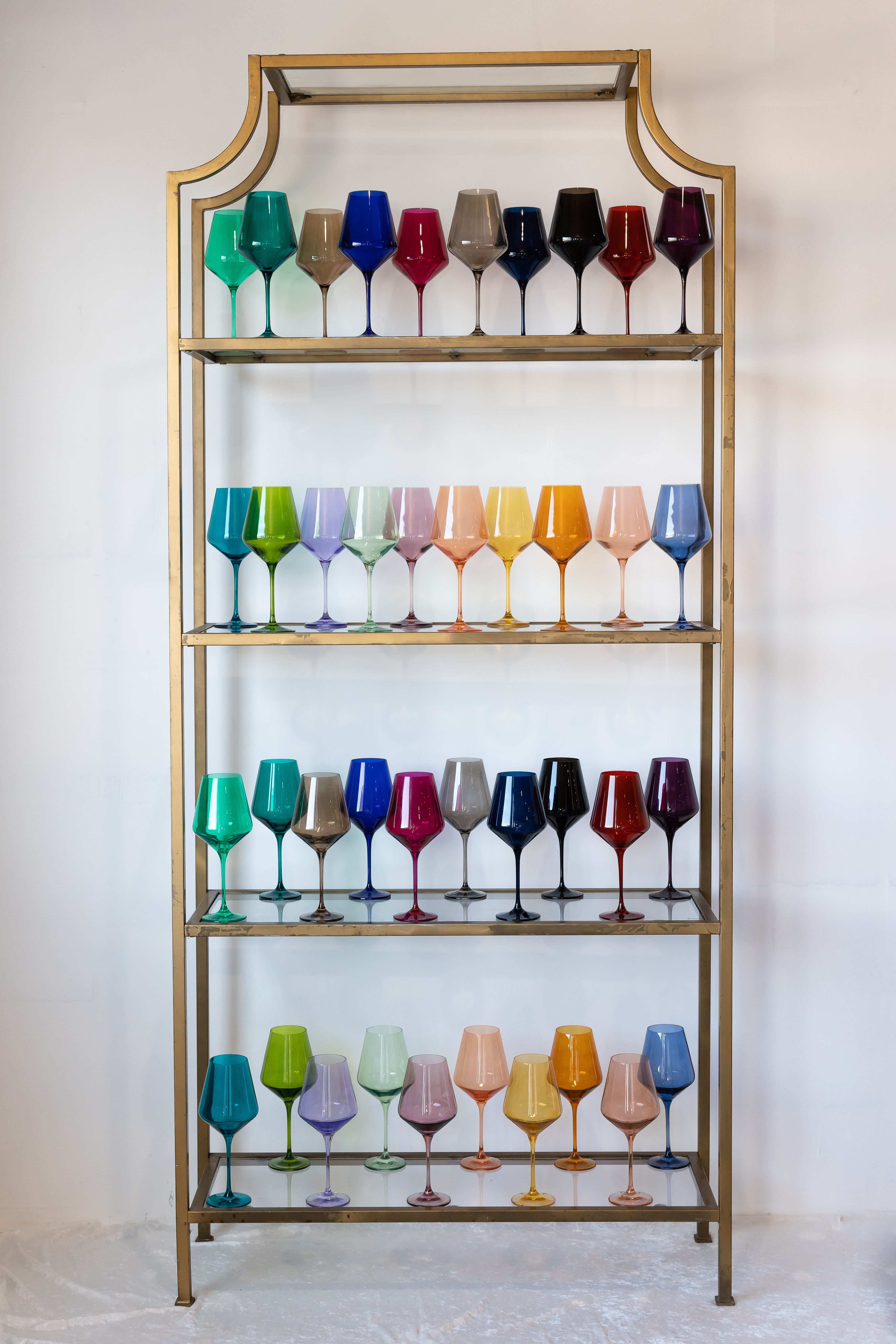 Estelle Colored Glass Estelle Colored Wine Stemware - Set of 6 {Custom Set}