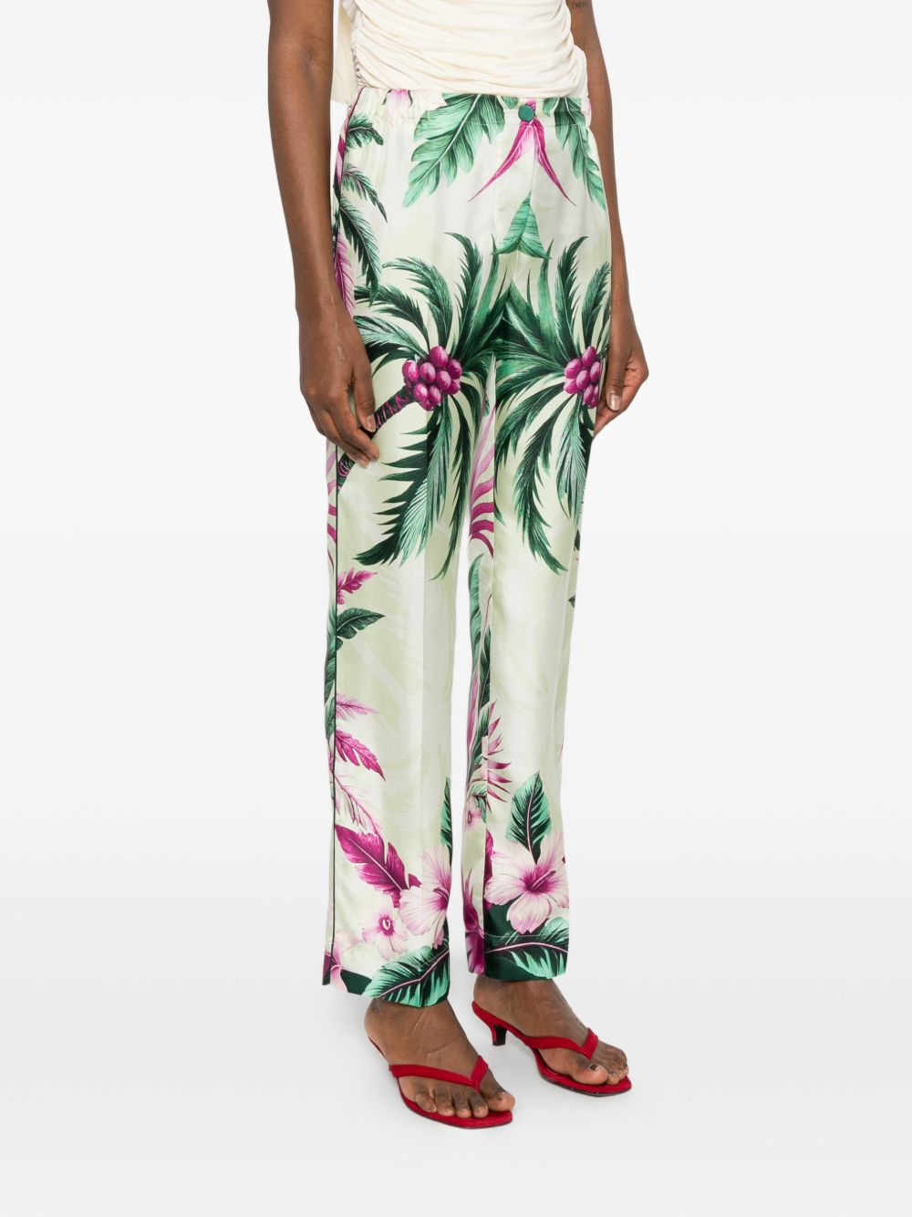 F.R.S . Printed silk trousers – Silk 100% - view 2