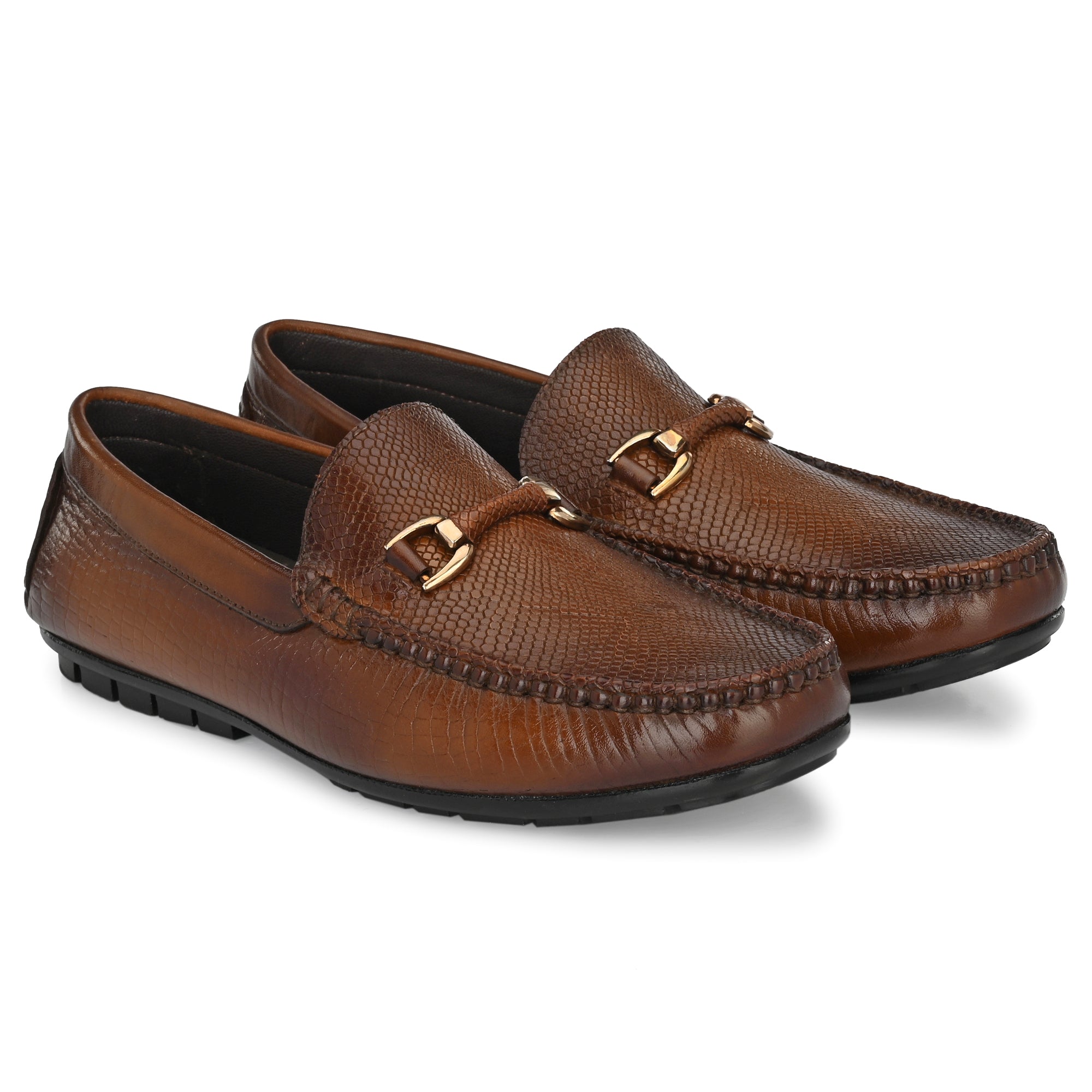 egoss-shoes Egoss Mens Buckled Formal Loafers