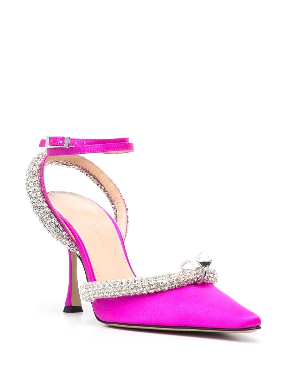 Mach & Mach crystal-embellished slingback pumps - view 3