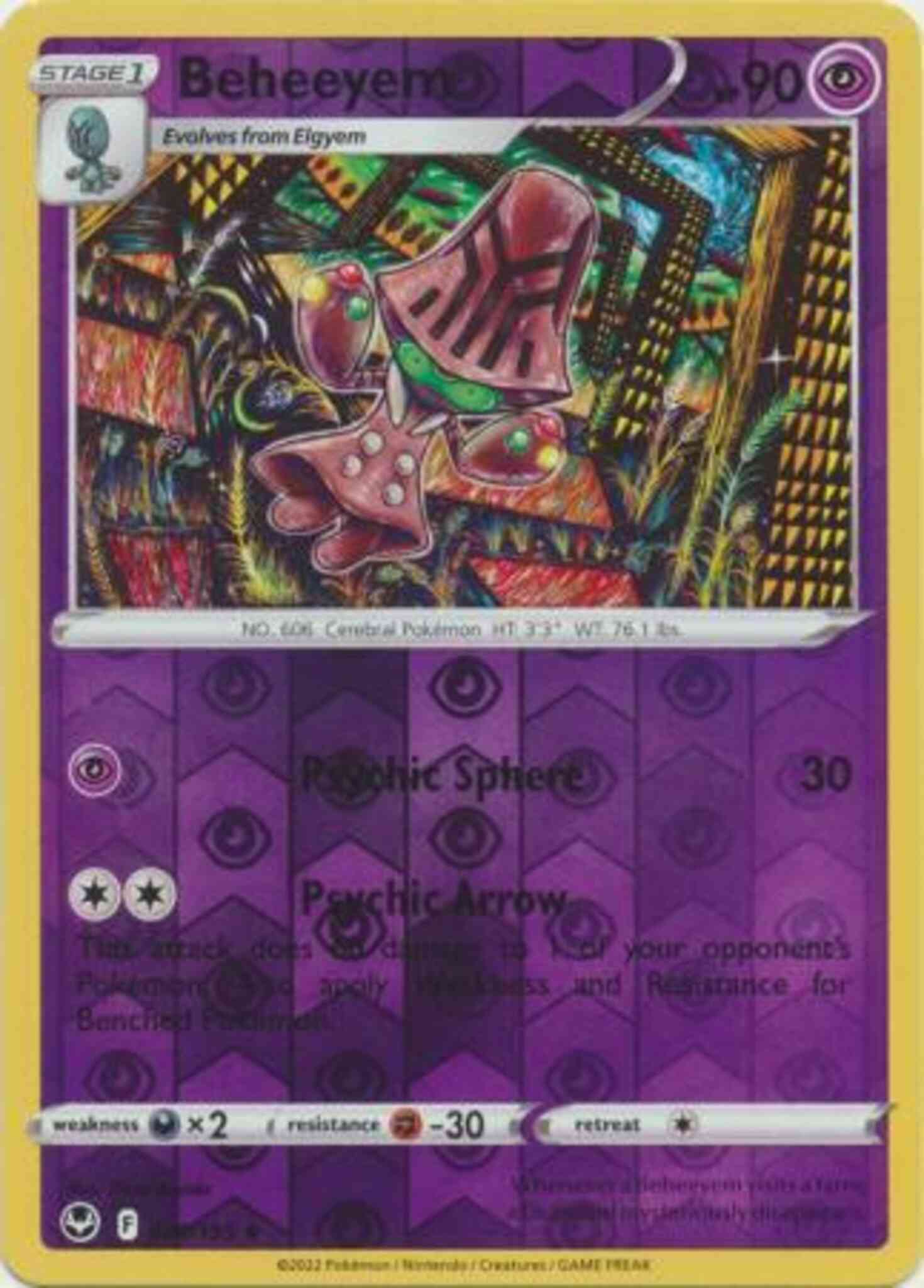 Uncommon swsh12-080 reverse – Pokémon Beheeyem - 080/195 - Uncommon [swsh12-080] [Reverse Holo]