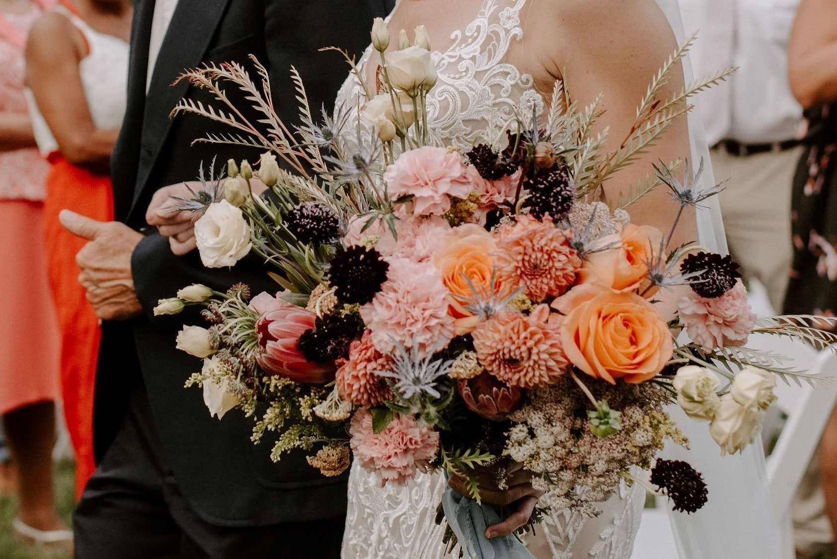fiftyflowers.com A Romantic Museum Wedding with Bright DIY Flowers