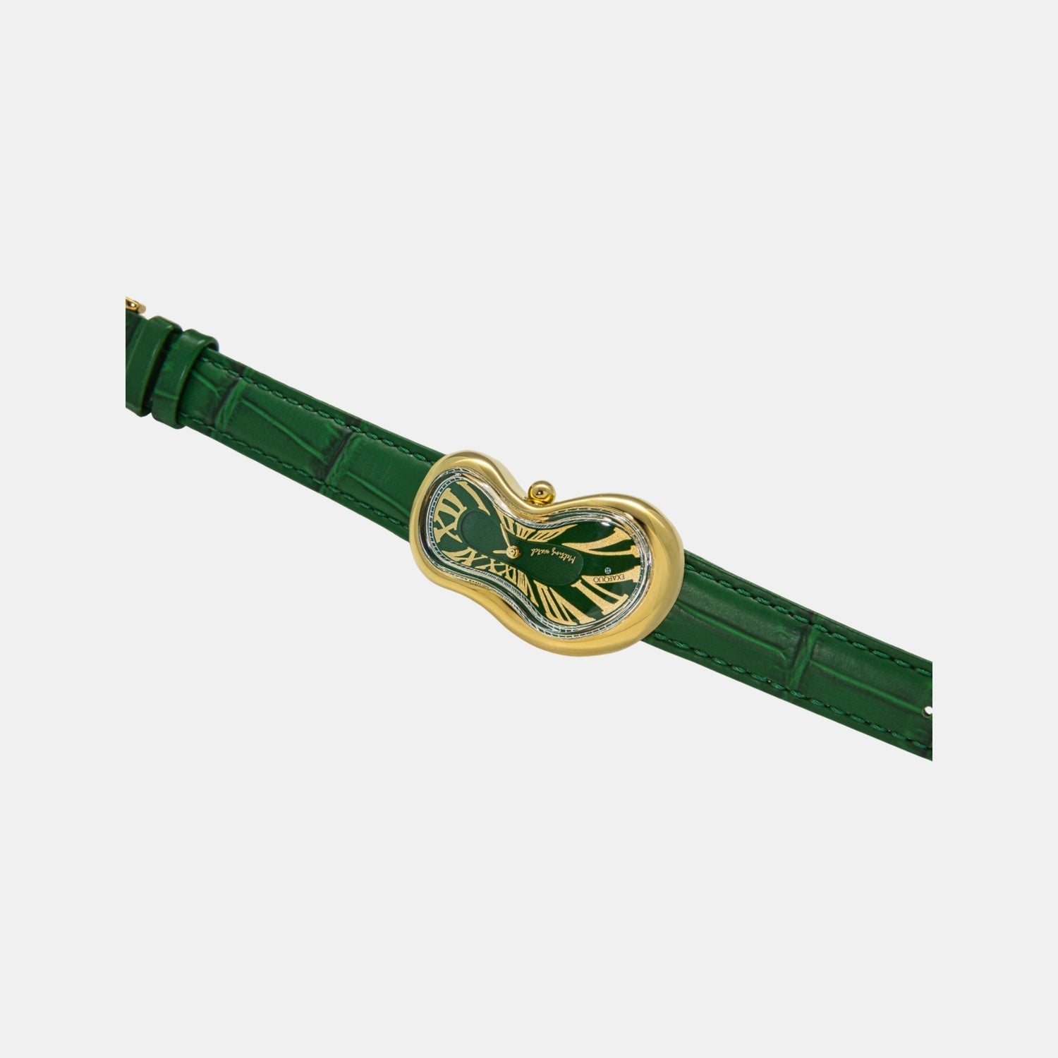 Exaequo Classic Unisex Quartz Green Dial Analog Leather Watch EX0002.0005 - view 3