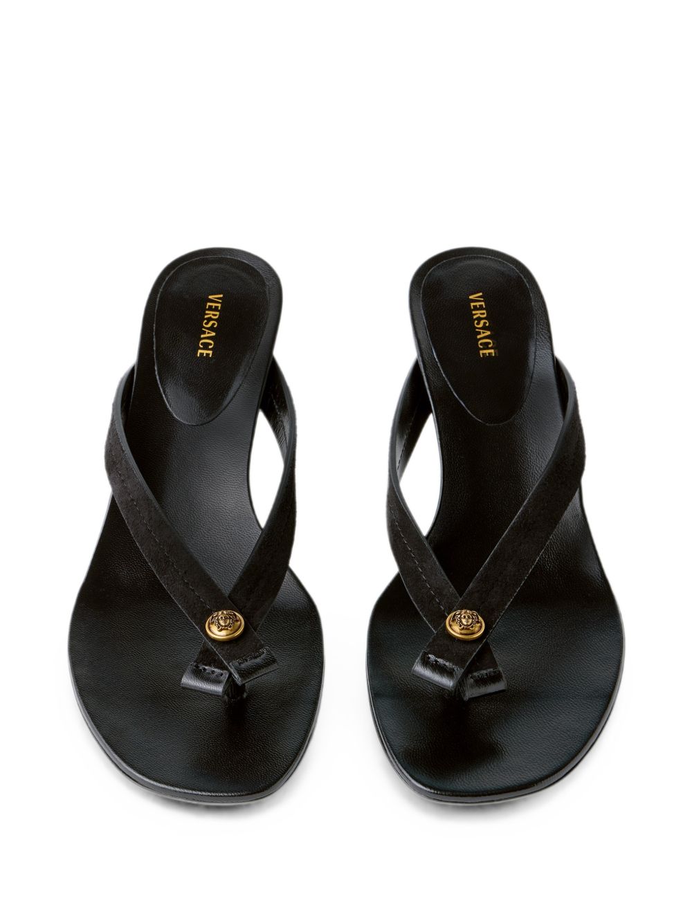 Versace Sandals BLACK – Calf Leather 100% - view 2