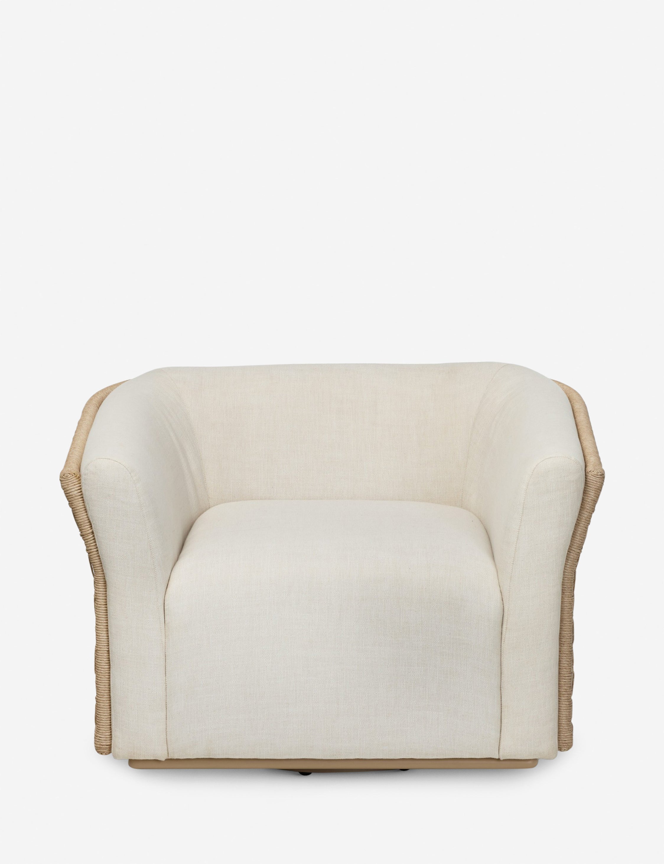 Lulu and Georgia Vita Outdoor Swivel Chair – Cream