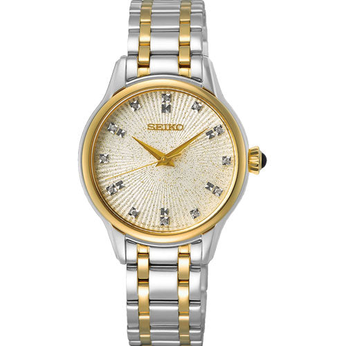 Seiko Discover More Beige Dial Women 30mm