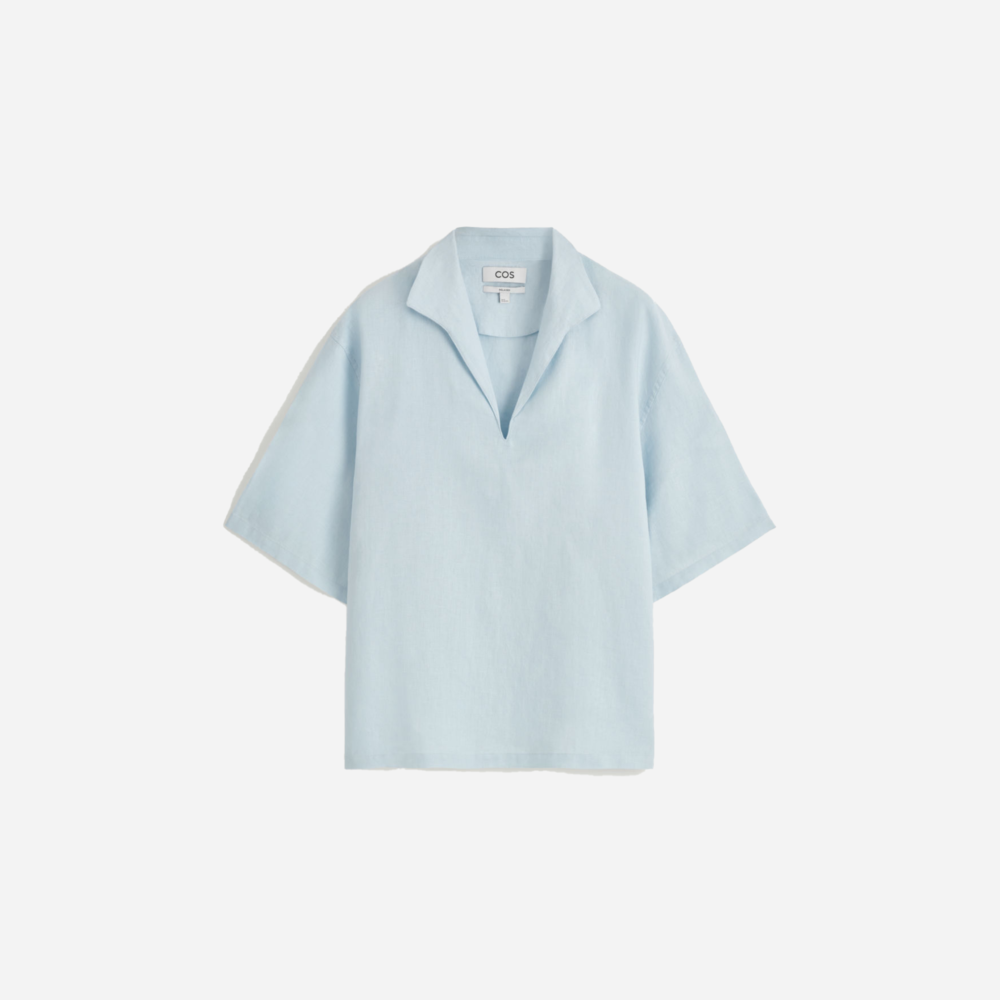 Cos Open-Collar Linen Shirt - view 3