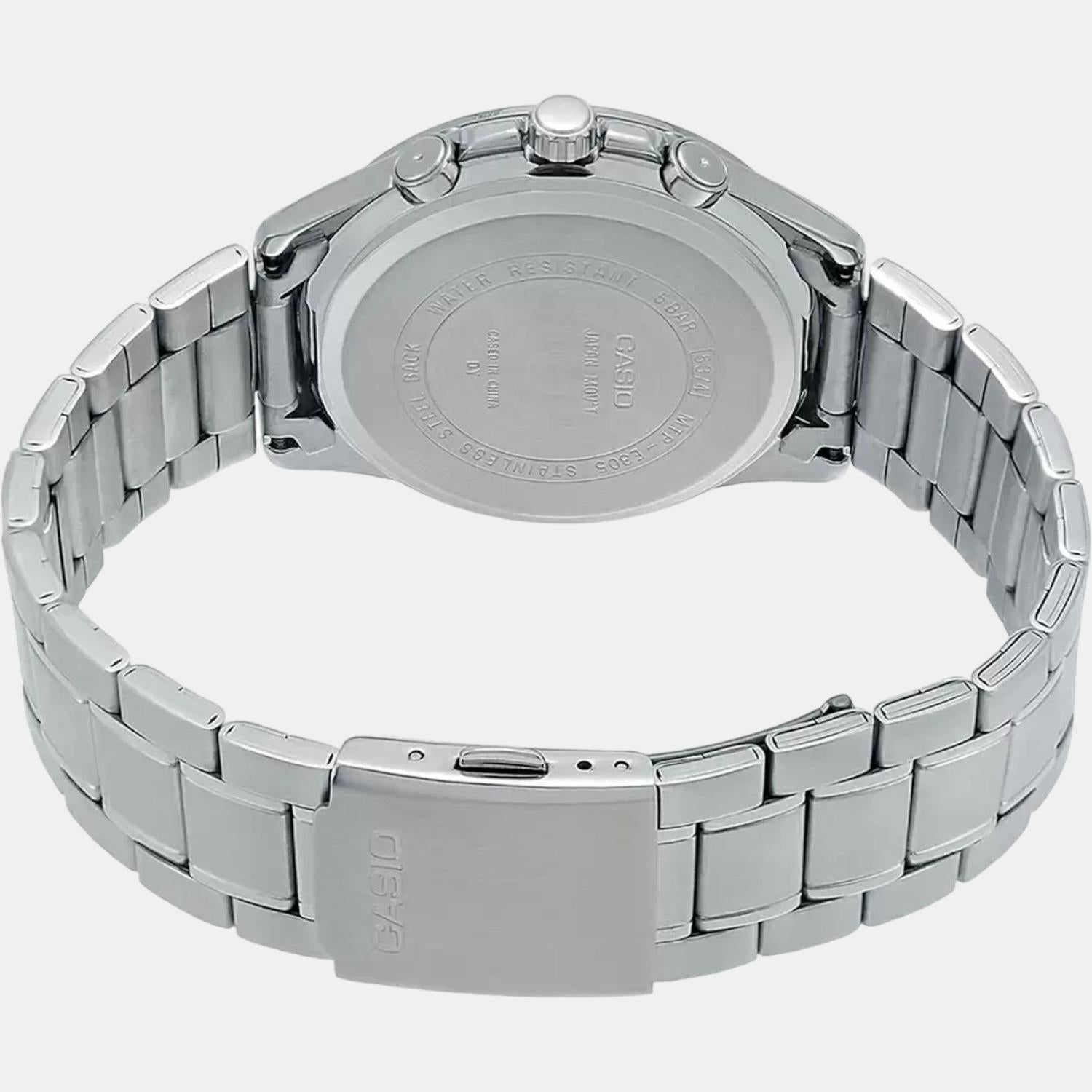 Casio Enticer Men Quartz Blue Dial Chronograph Stainless Steel Watch A1661 - view 4