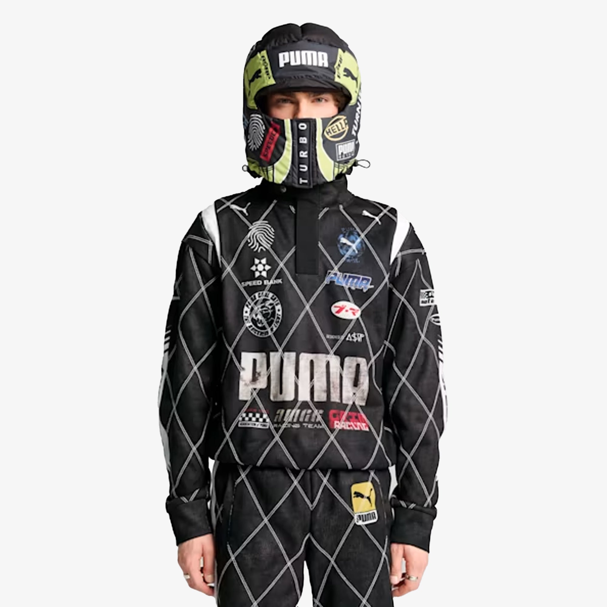X a ap – Puma |x A$ap Rocky Balaclava { White/black/blue