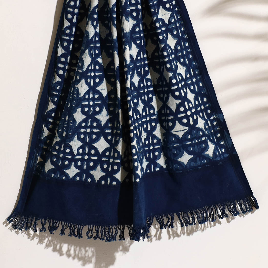 BINDAAS UNLIMITED Blue - Bindaas Block Printed Handloom Cotton Towel - view 2