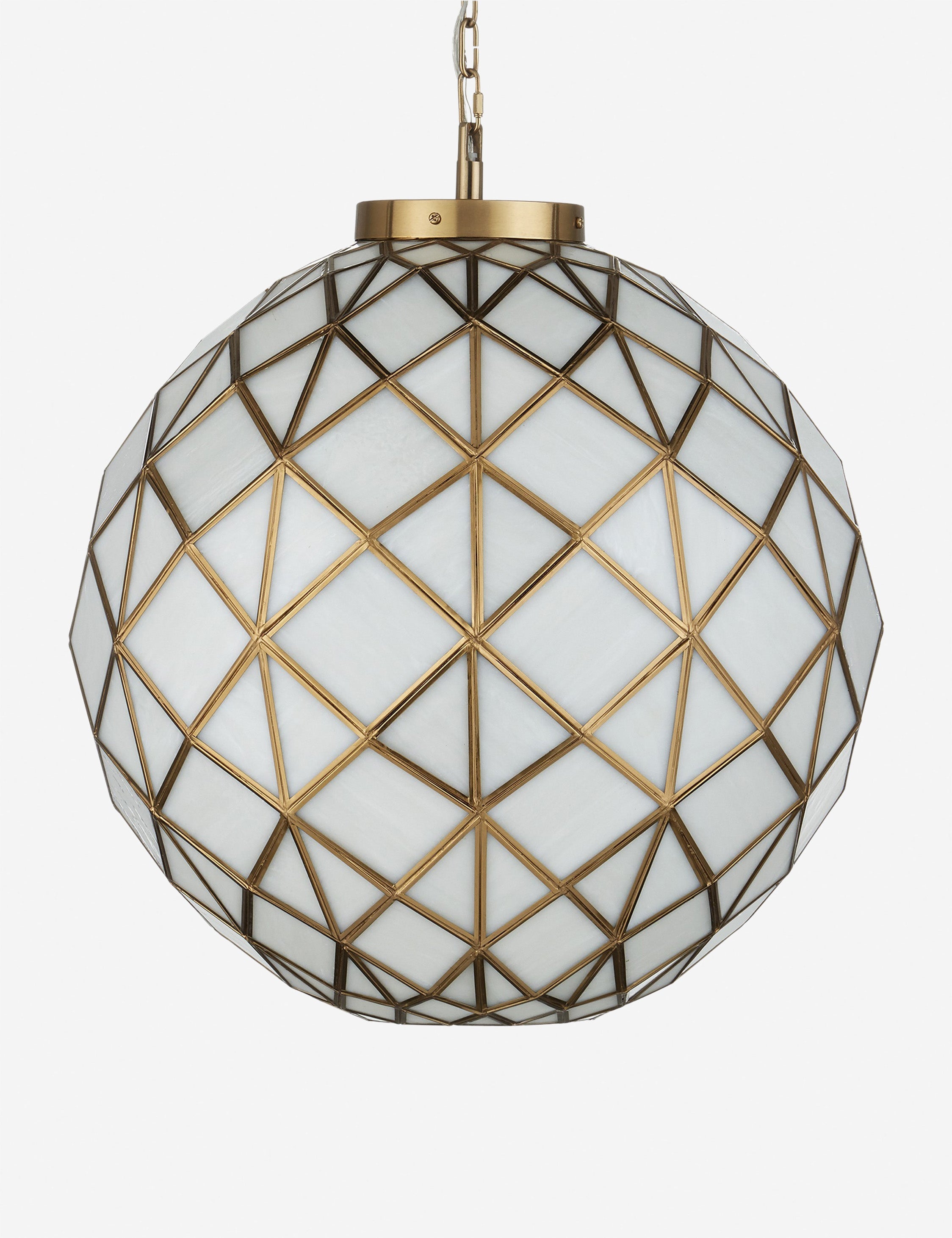Lulu and Georgia Renelle Pendant Light – Antique Brass