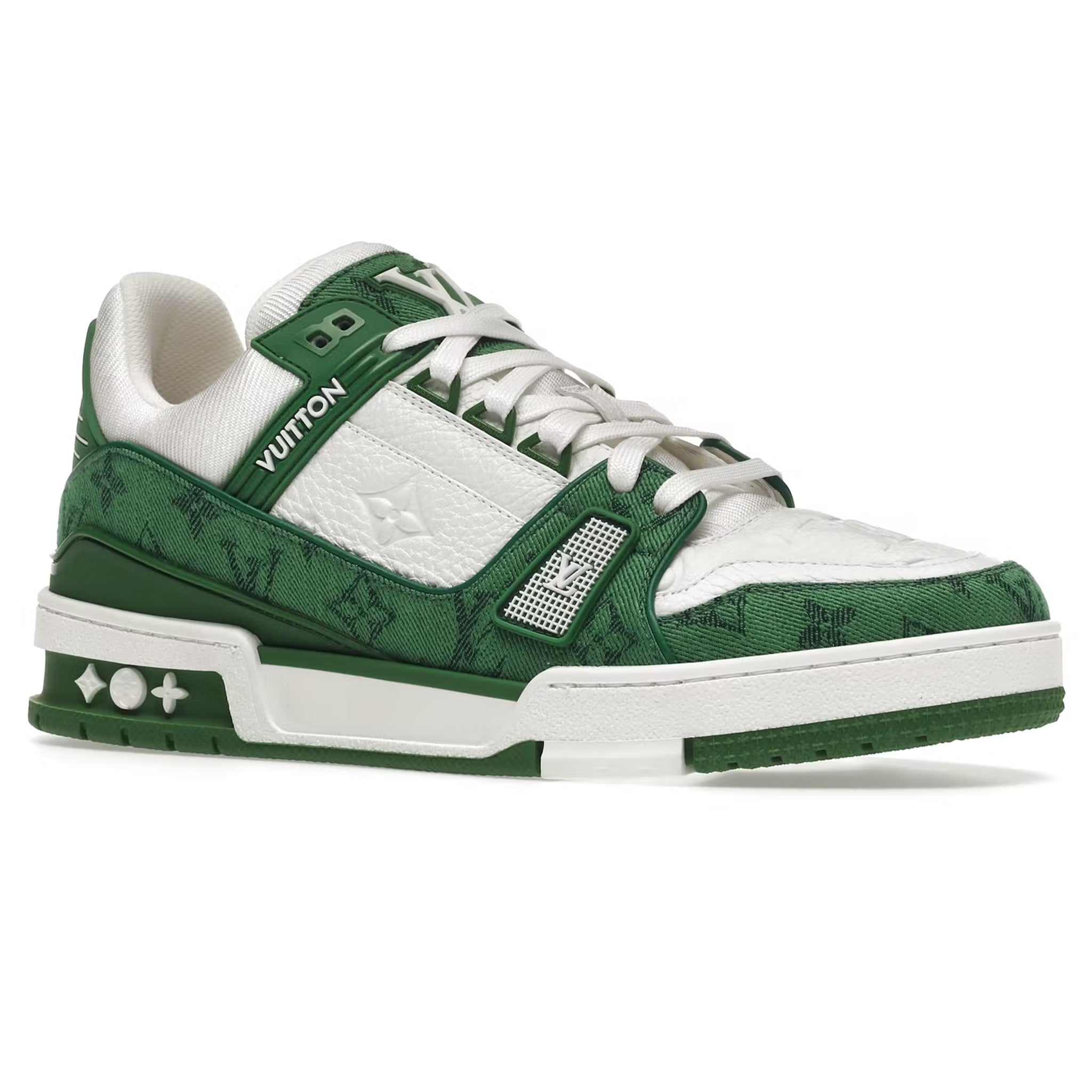 Louis Vuitton LV Monogram Green Denim Sneaker - view 2
