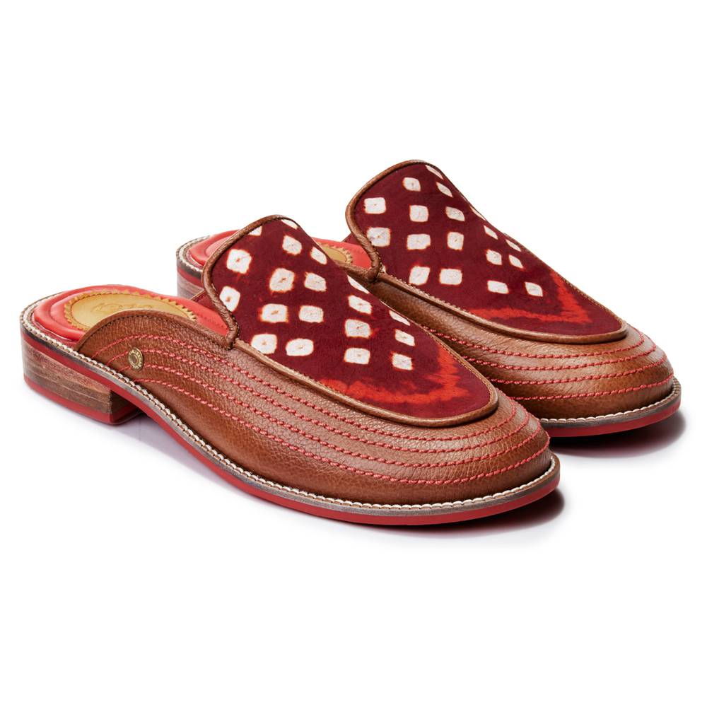 Banjaaran India Bandhni Mule for Women – Tan (discontinued)