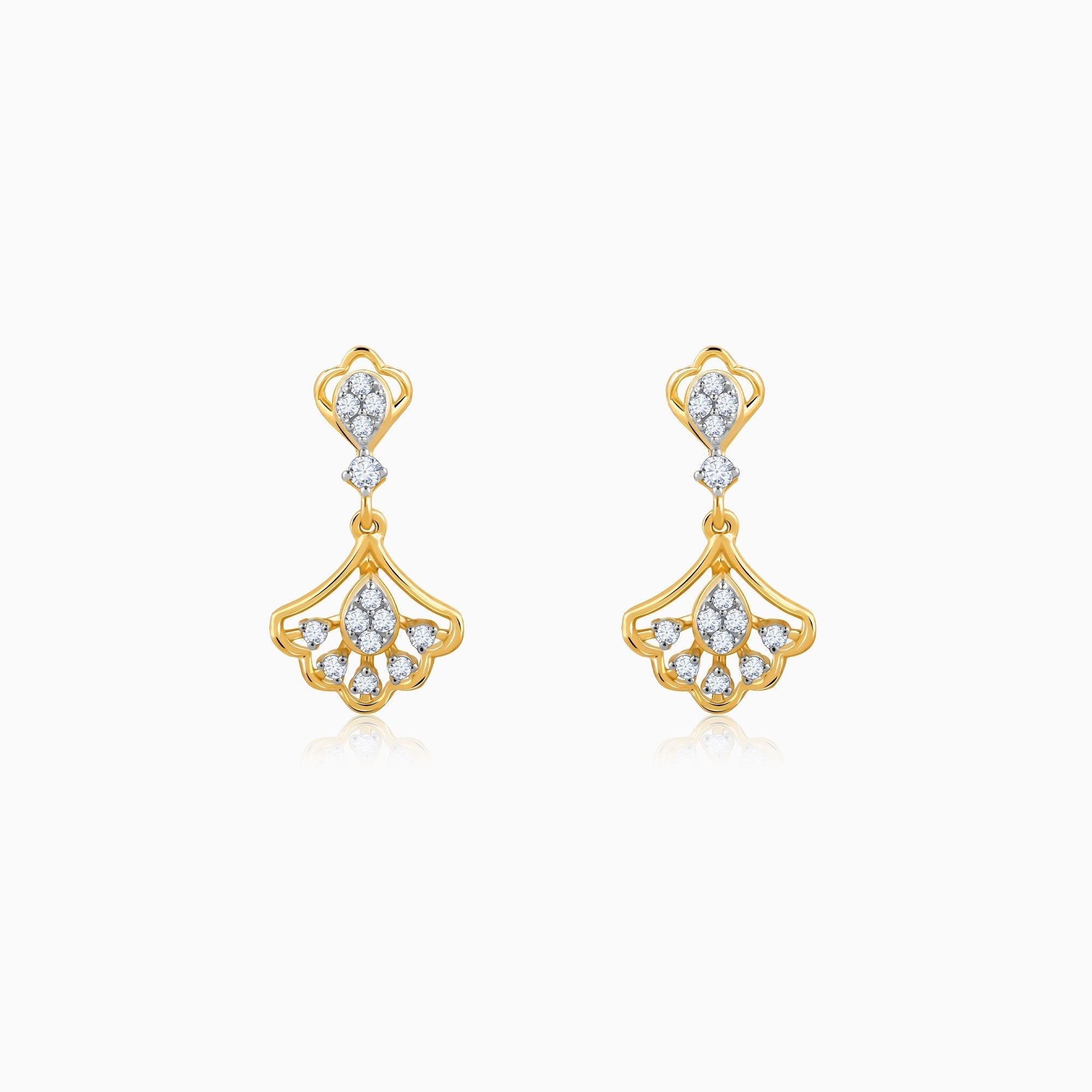 GIVA Jewellery Gold Bonita Earrings