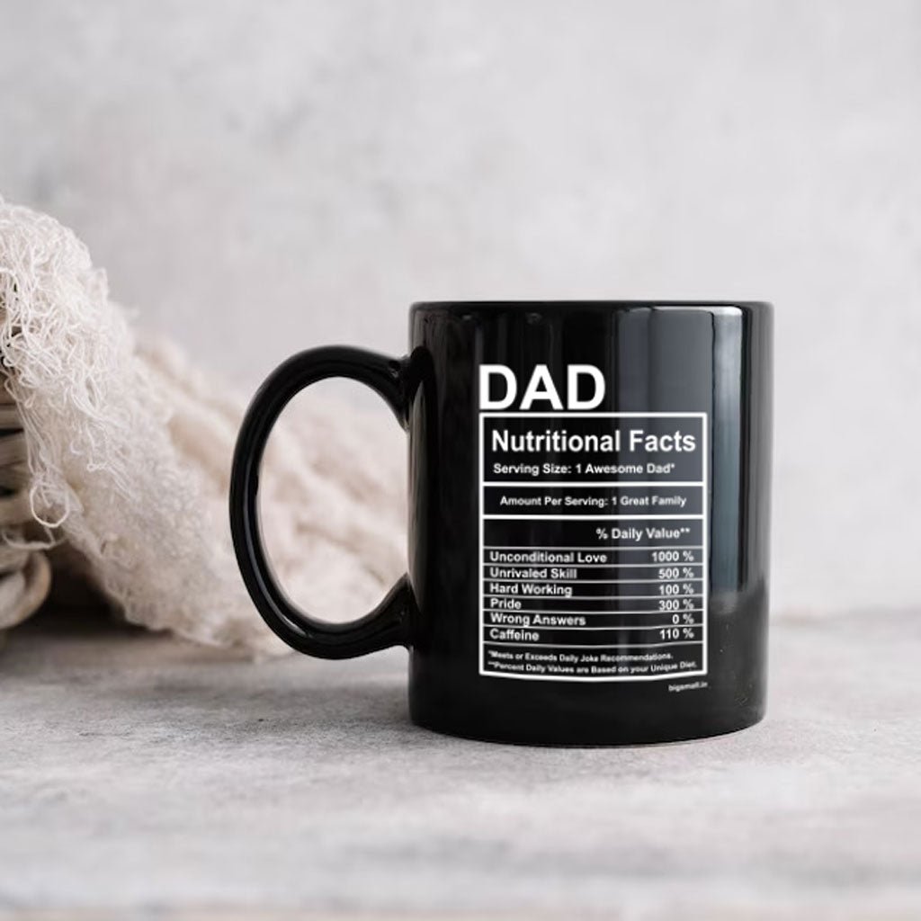 Bigsmall_piu Dad Nutritional Facts Mug - view 2