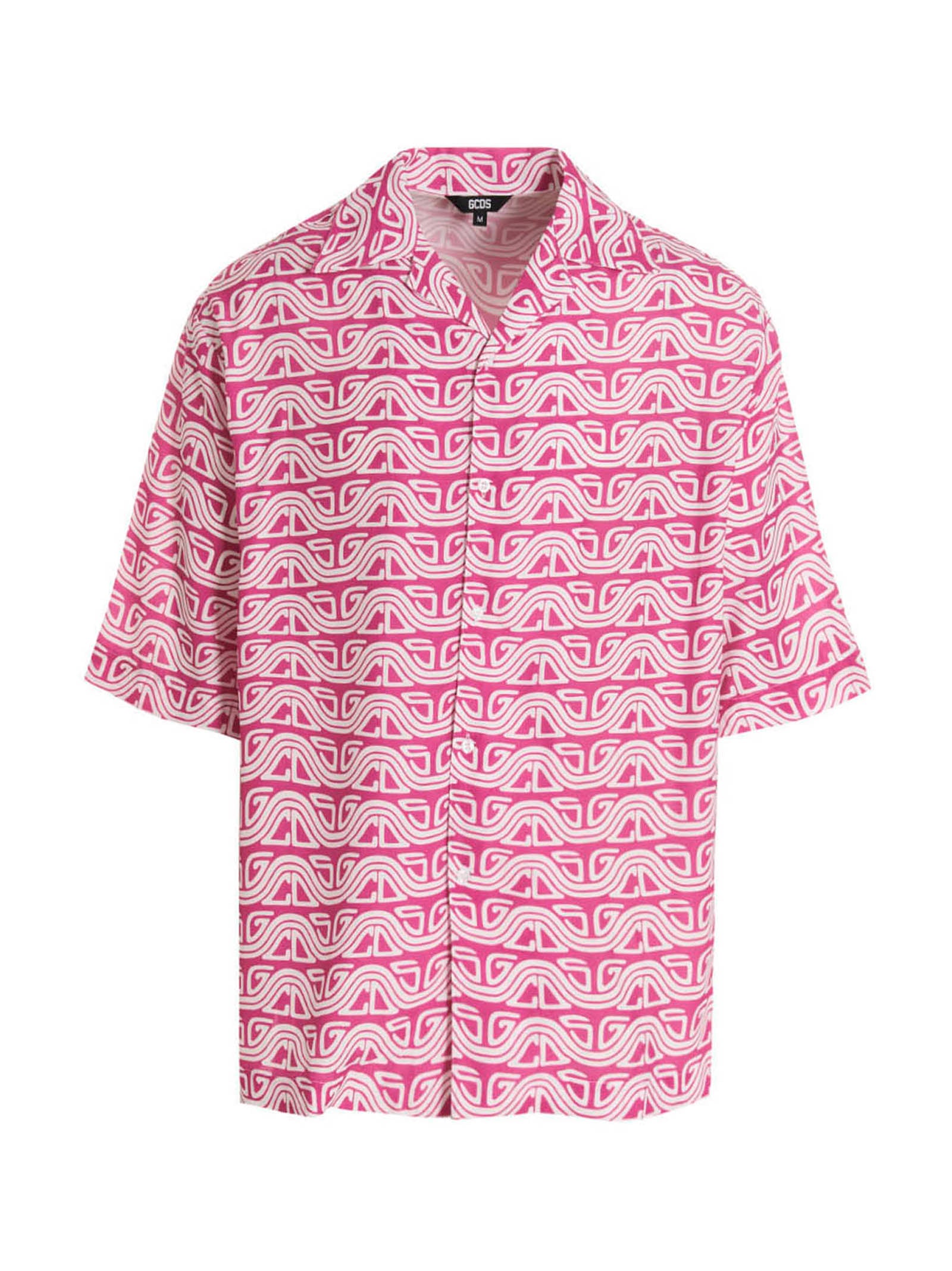 Gcds Waved Logo Shirt – 100% viscose