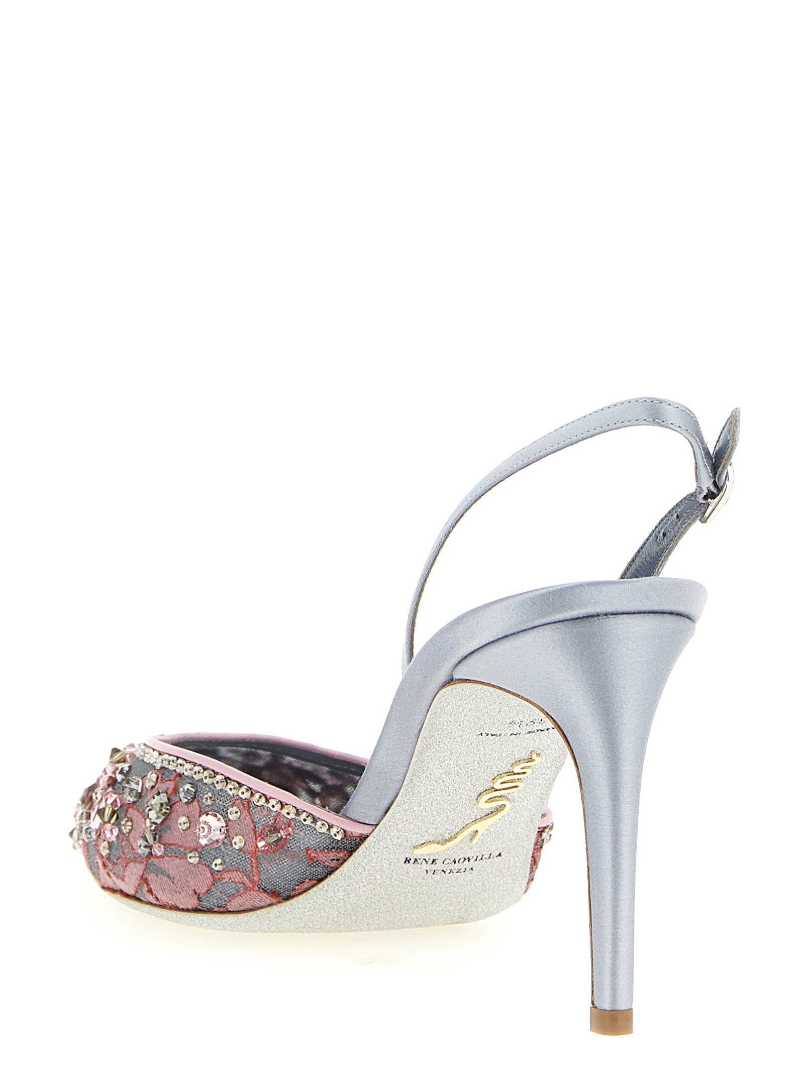 René Caovilla Cinderella Slingback – 100% glass stone - view 3