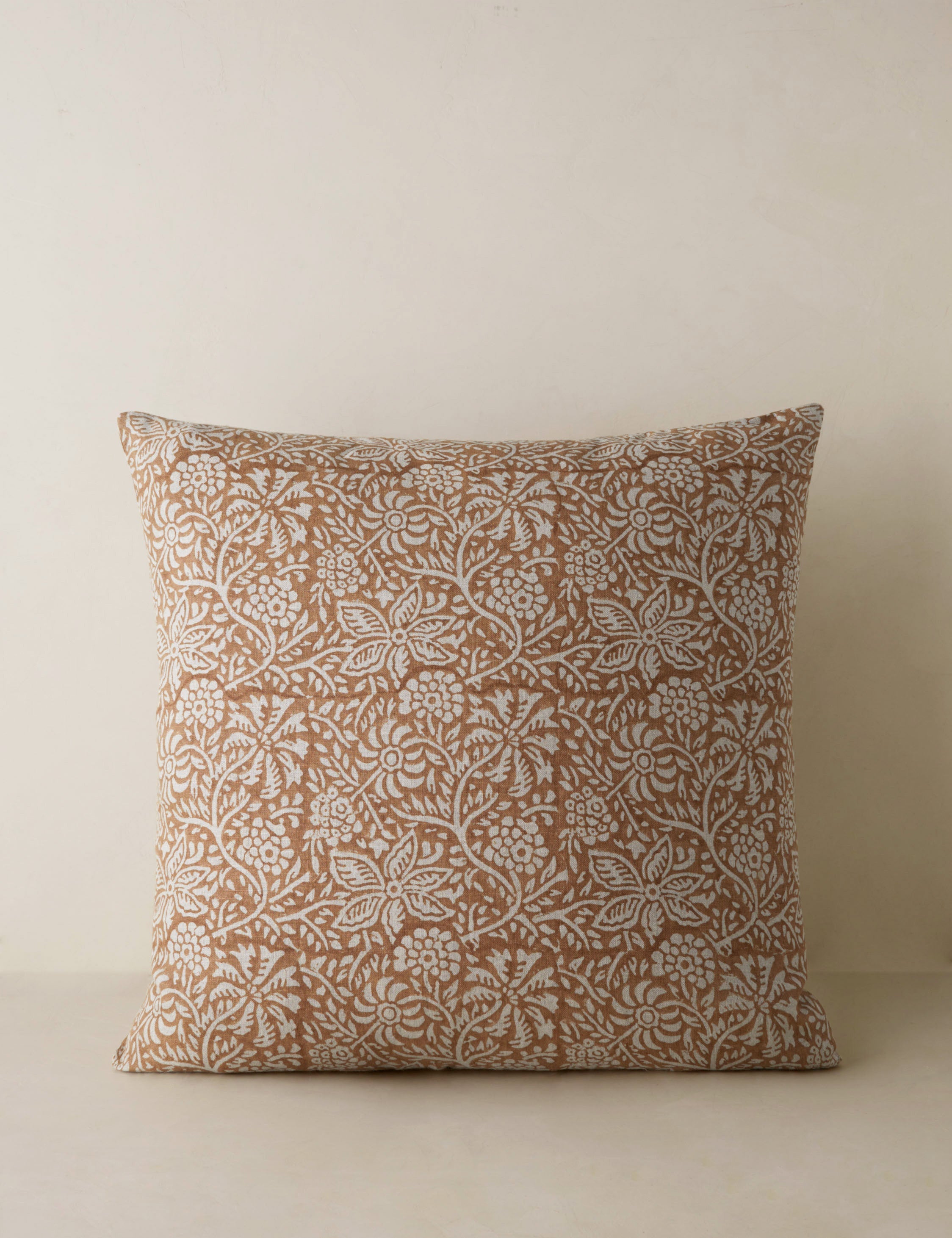 Lulu and Georgia Clea Linen Pillow – Camel
