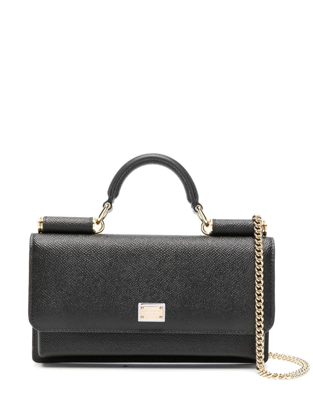 Dolce & Gabbana Logo Plaque Card Holder – Leather100 %