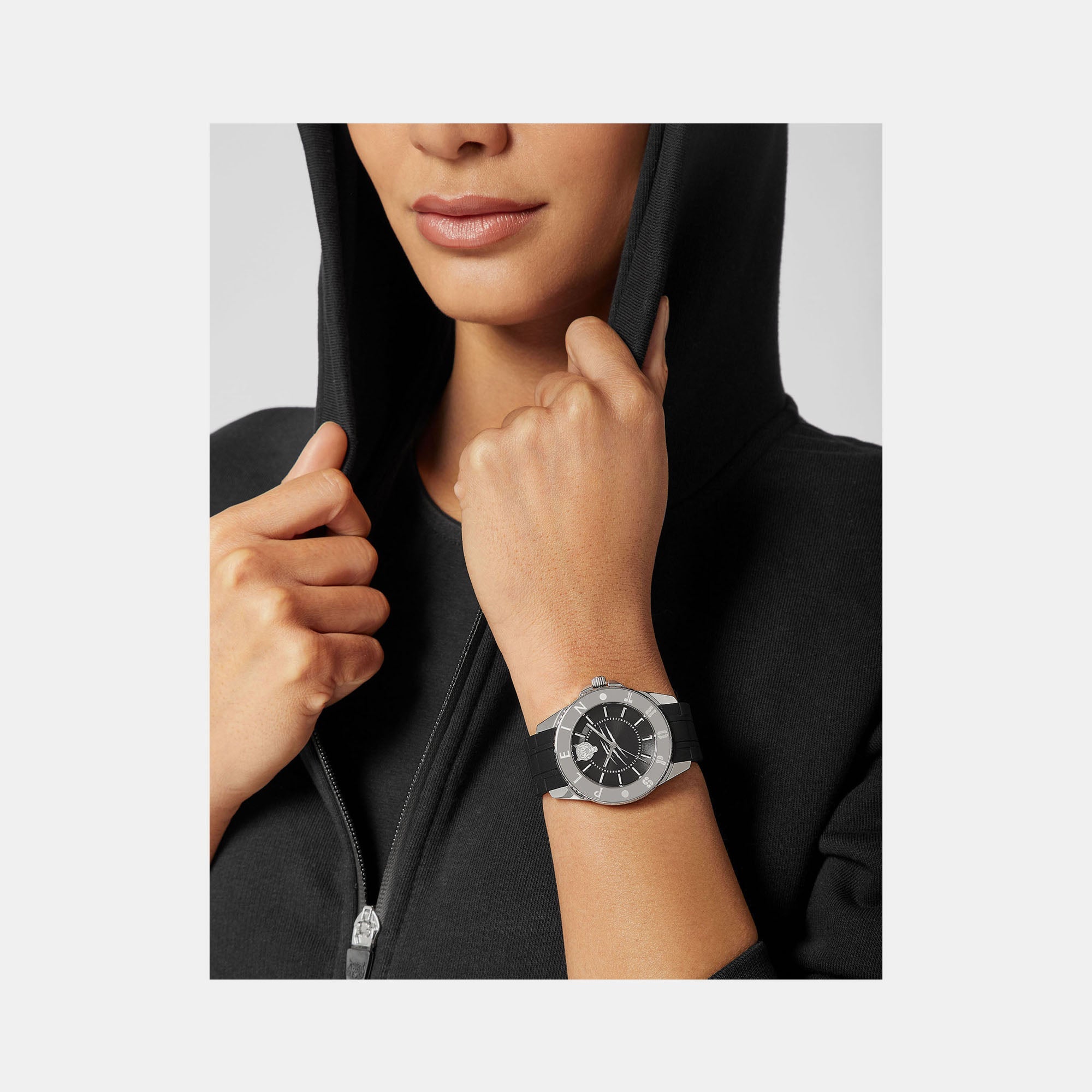 Plein Sports Glam Women Quartz Black Dial Analog Silicone Watch PSKBA0123 - view 4