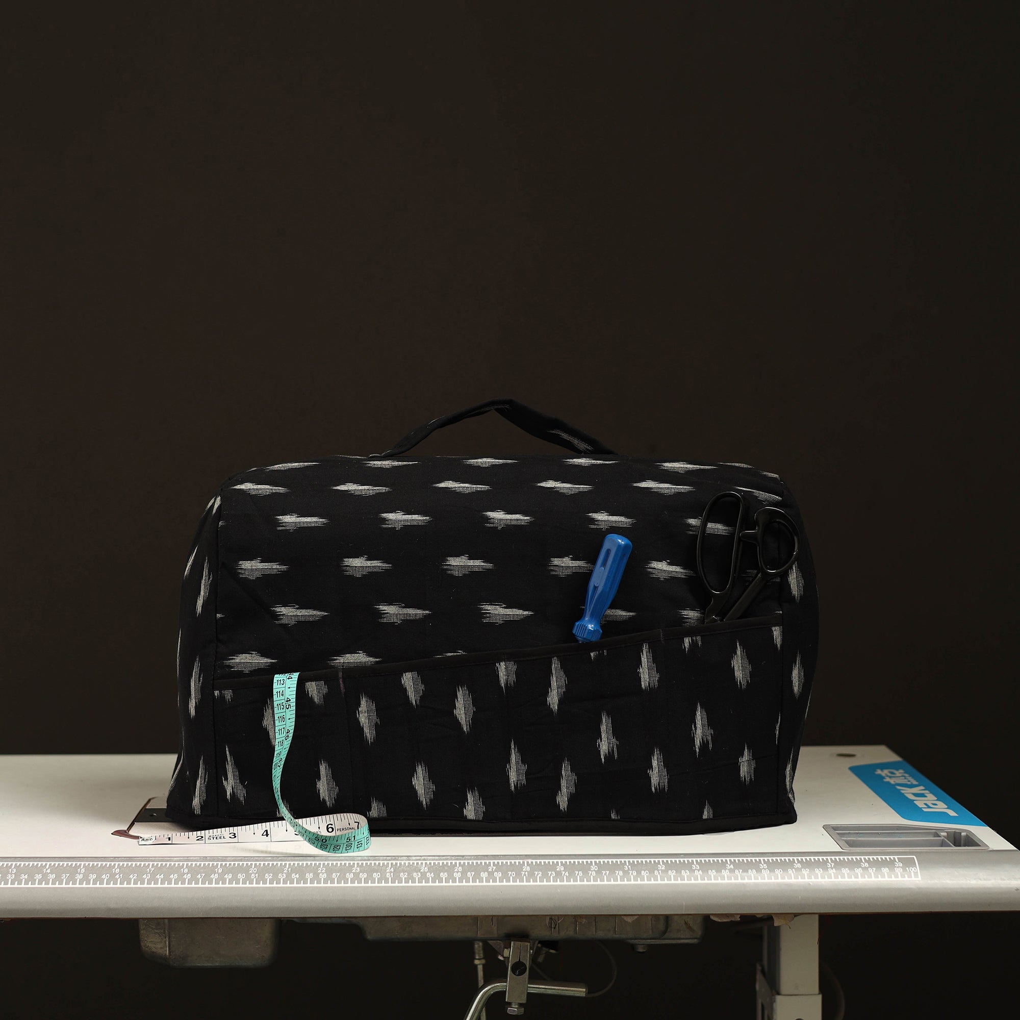 JALPARI Black - Handcrafted Cotton Sewing Machine Cover 16 - view 2