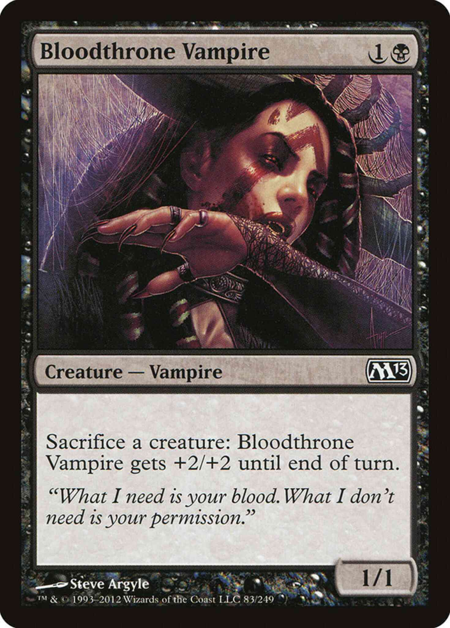 Vampire 83 magic – Bloodthrone Vampire [83] [Magic 2013] [Non-Foil]